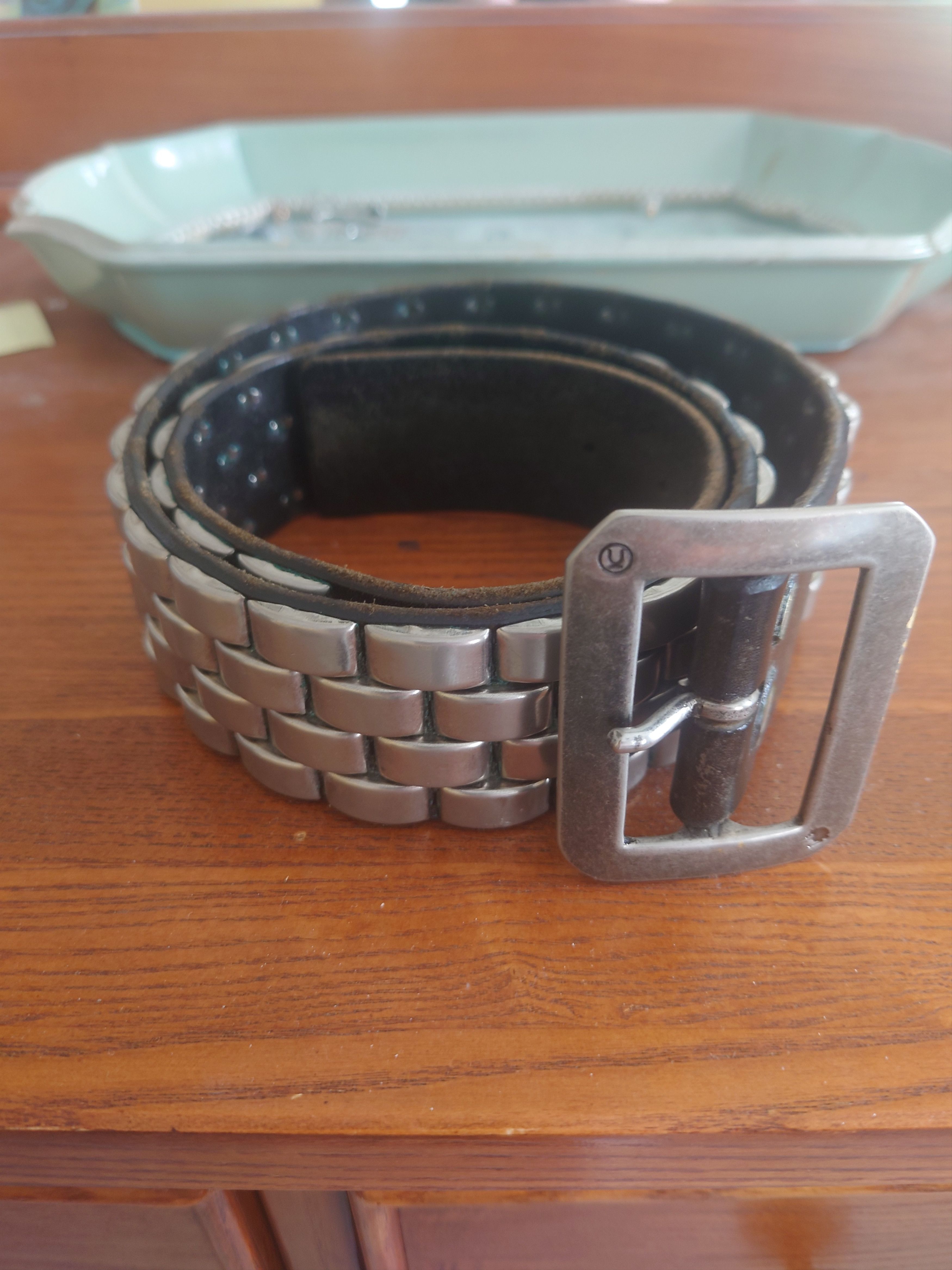 Undercover Undercover AW06 'GuruGuru' Silver Ring Studded Leather