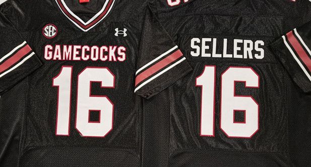Other South Carolina Fighting Gamecocks #16 Sellers Black Jersey Size US XXL / EU 58 / 5 - 2 Thumbnail