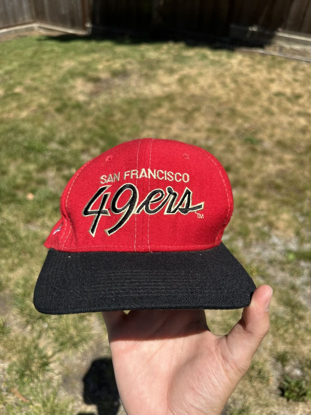 Sports Specialties × Vintage Vintage San Francisco 49ers Sport Specialties Script Hat Size ONE SIZE - 2 Thumbnail