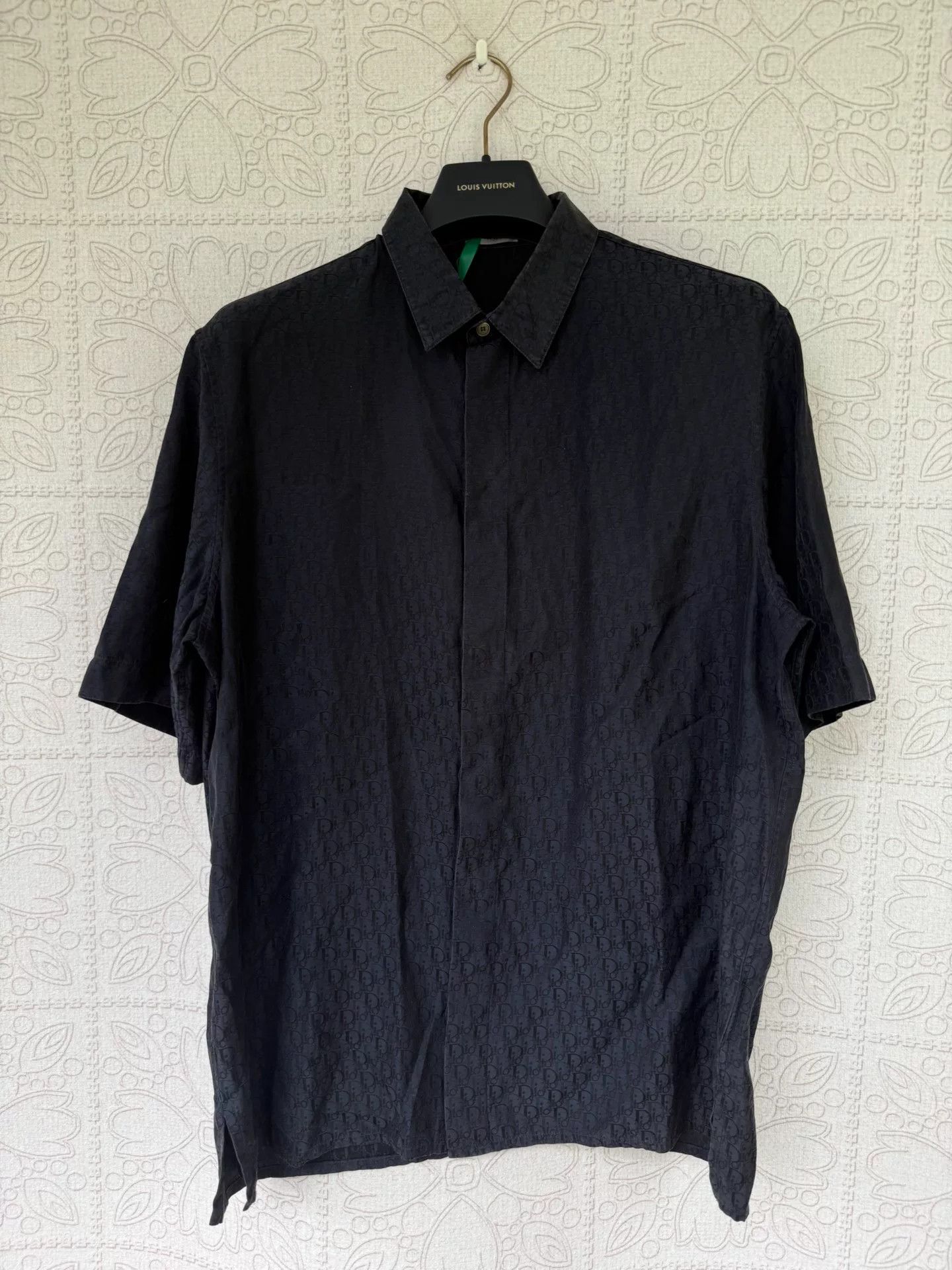 Dior Dior Dark Patterned Short Sleeve Shirt Size US M / EU 48-50 / 2 - 1 Thumbnail