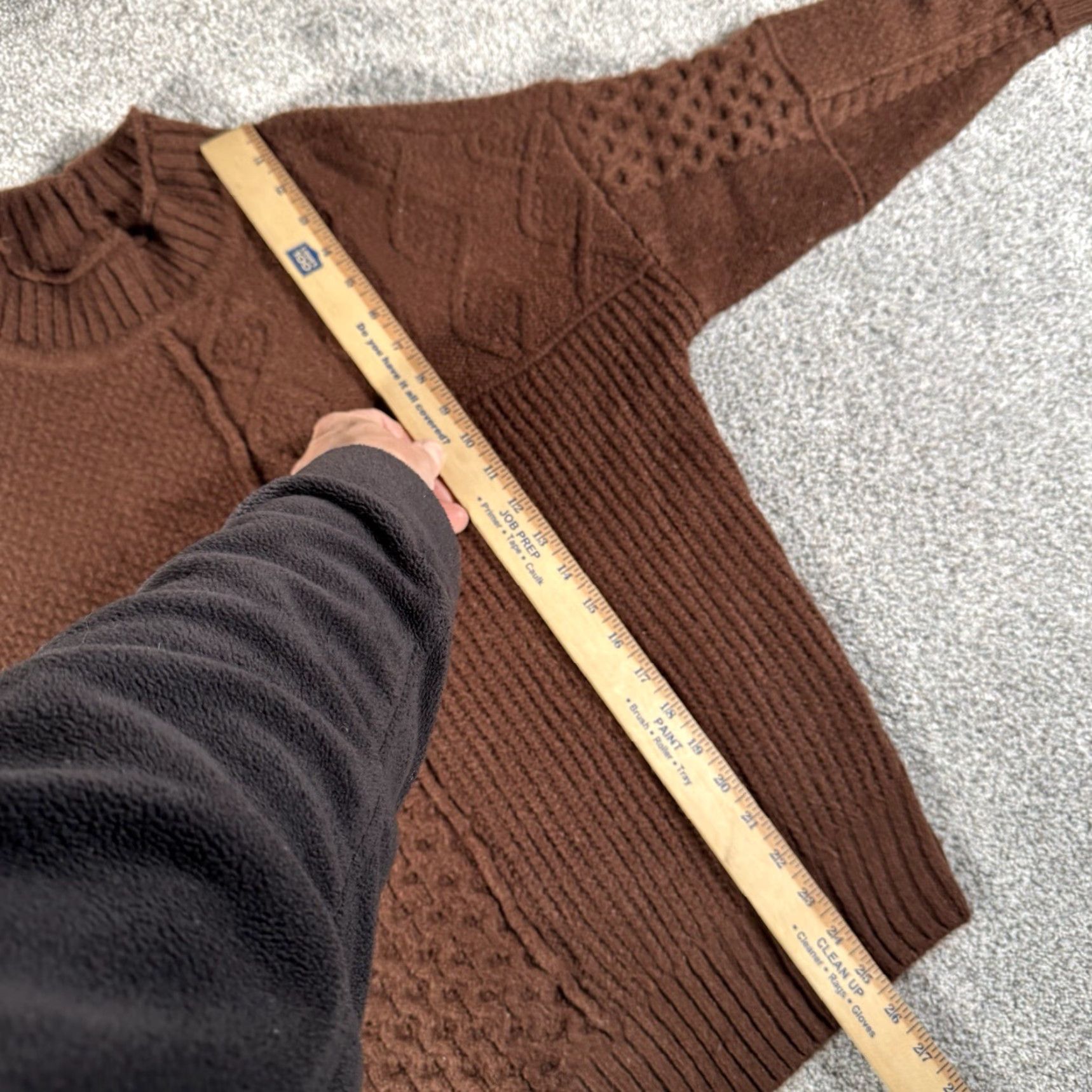 American Eagle Outfitters VINTAGE American Eagle Outfitters Sweater Womens Small Patchwork Chunky Knit Soft Comfy Mock Neck Bohemian Classic Hippie Shirt Womens Size S Brown Size S / US 4 / IT 40 - 4 Thumbnail