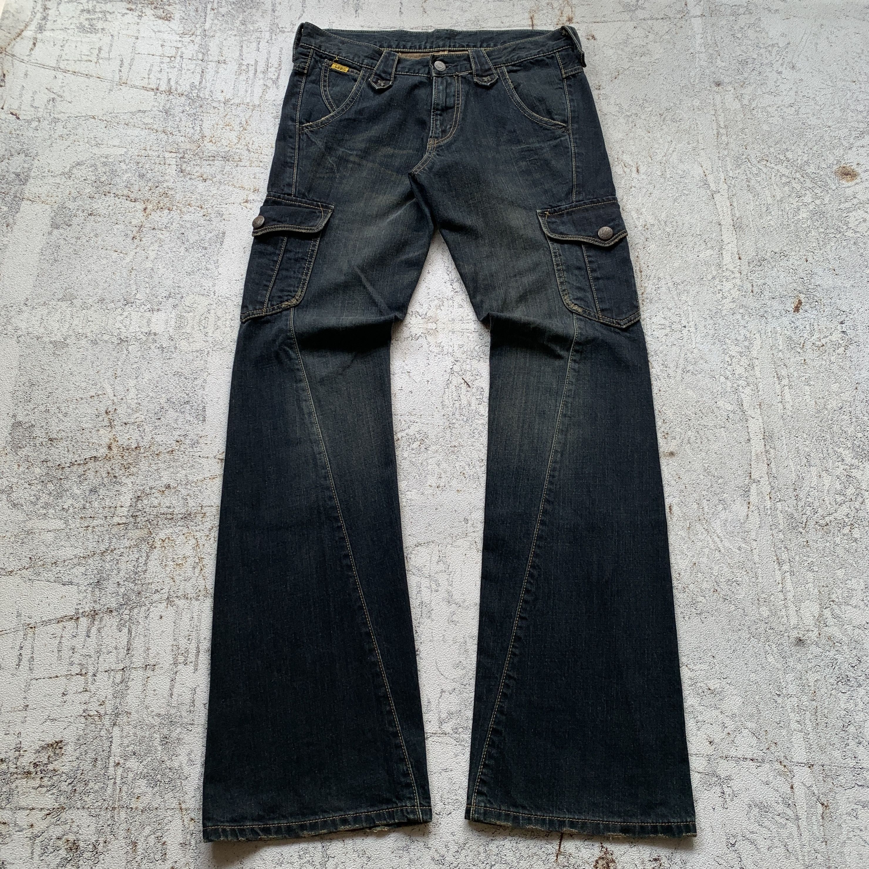 Japanese Brand Lee Riders Spiral ifsix LGB GOA Bootcut Flared Jeans Size US 30 / EU 46 - 1 Thumbnail