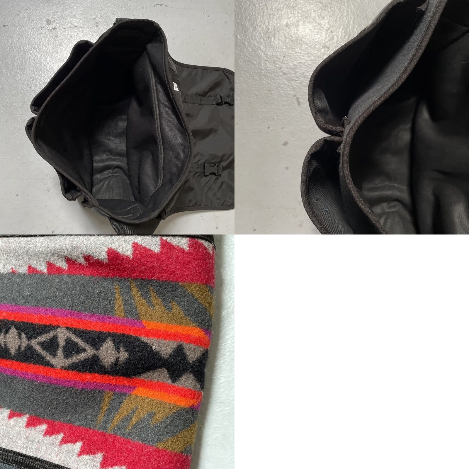 Pendleton VINTAGE Pendleton High Grade Western Wear Messenger Bag Aztec Pattern Made USA Size ONE SIZE - 8 Thumbnail