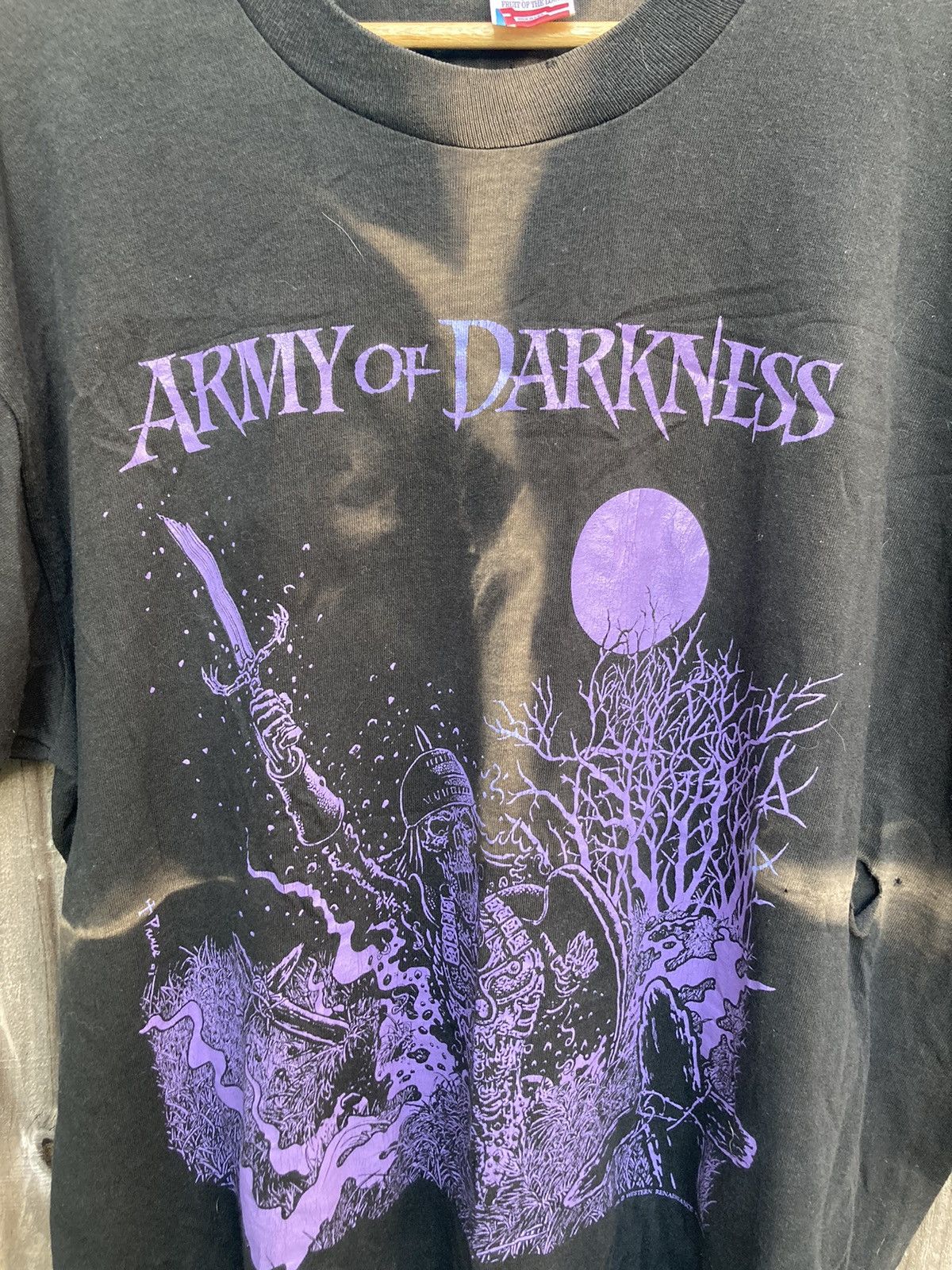 Band Tees × Vintage Vintage horror 90s army of darkness purple skeleton variant Size US XL / EU 56 / 4 - 2 Thumbnail
