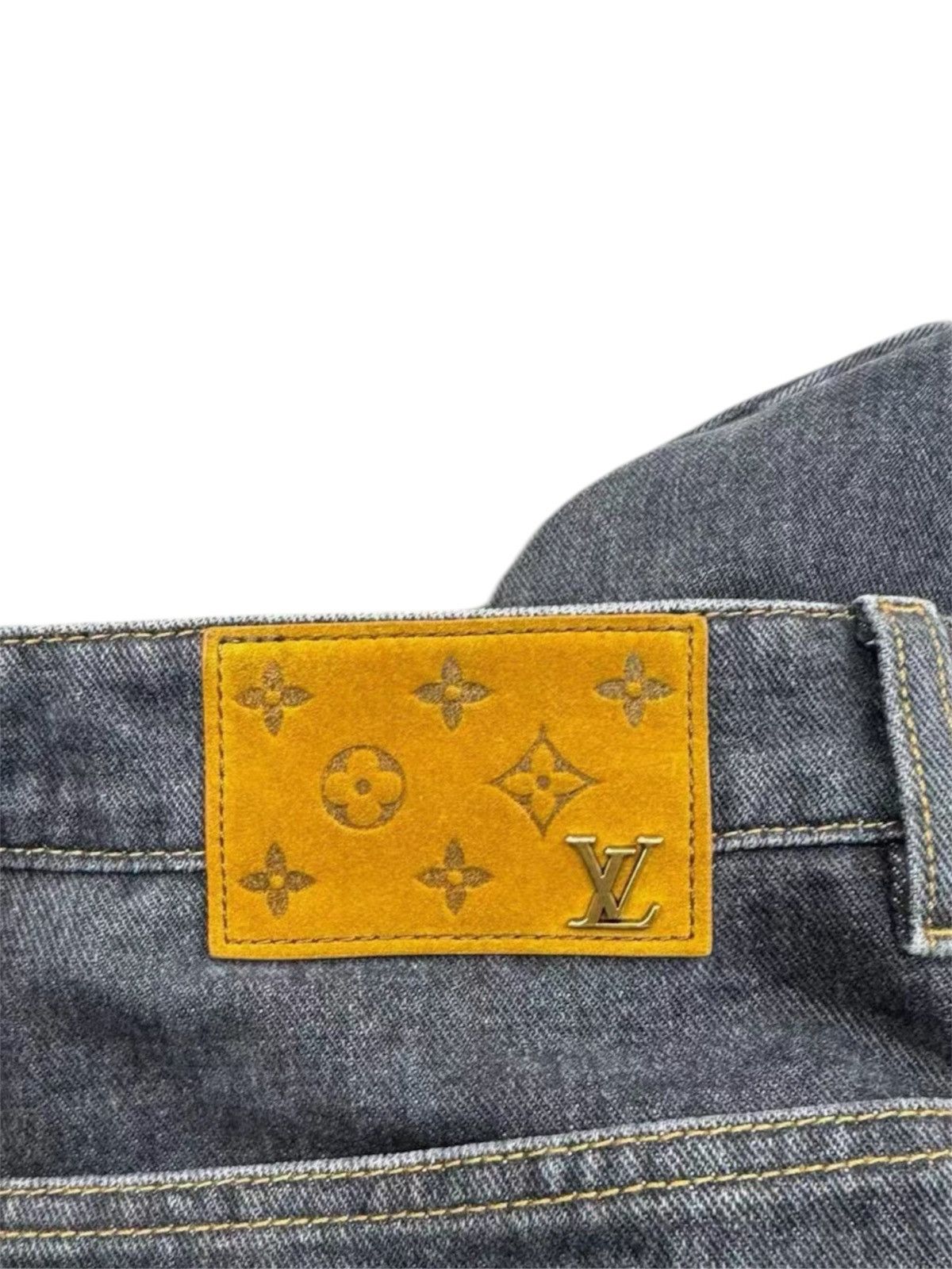 Louis Vuitton LOUIS VUITTON 36 Flower Monogram Denim Jeans Size US 36 / EU 52 - 5 Thumbnail