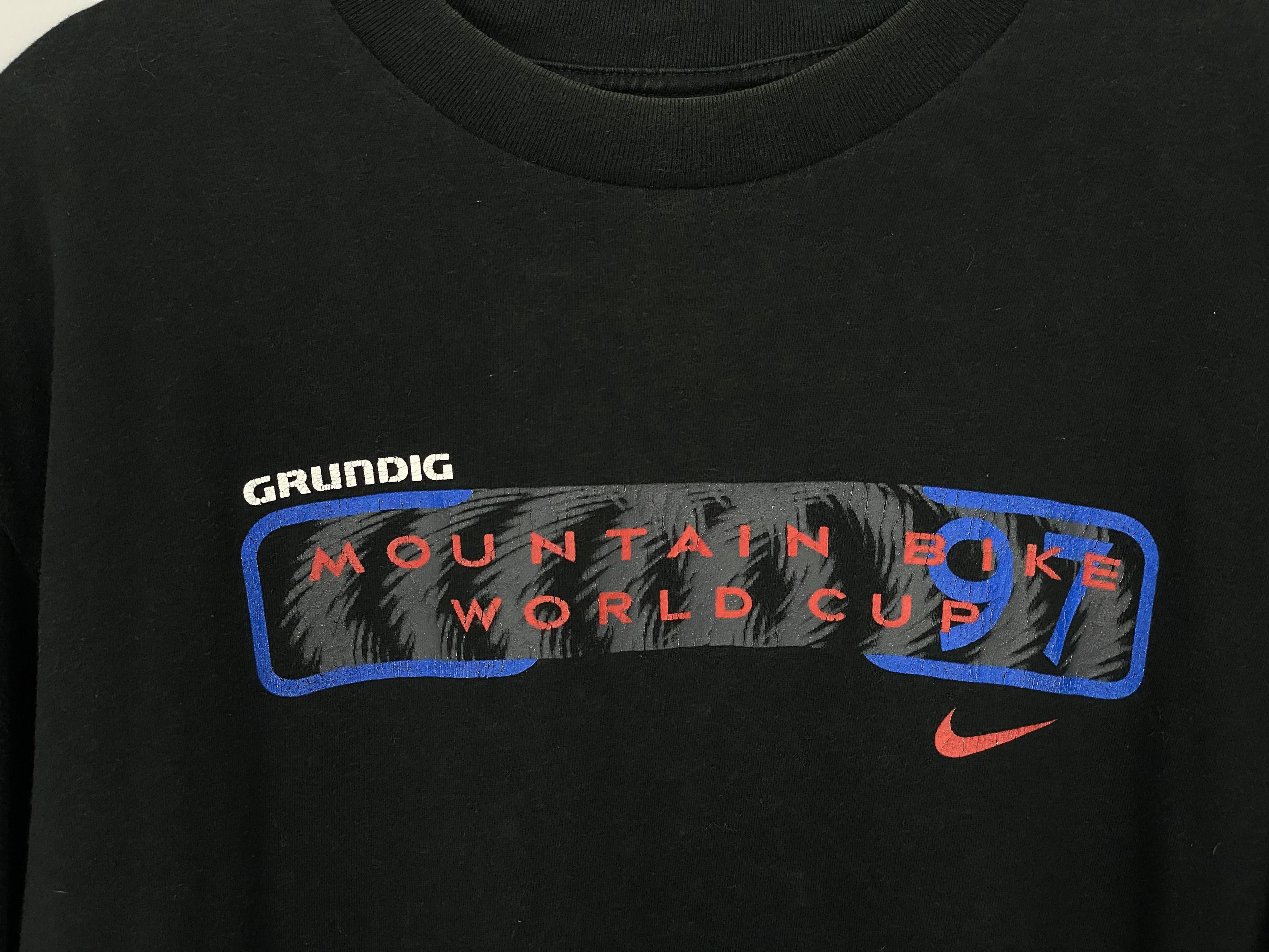 Nike Vintage 1997 NIKE Grundig Mountain Bike World Cup Cycling Size US L / EU 52-54 / 3 - 5 Thumbnail