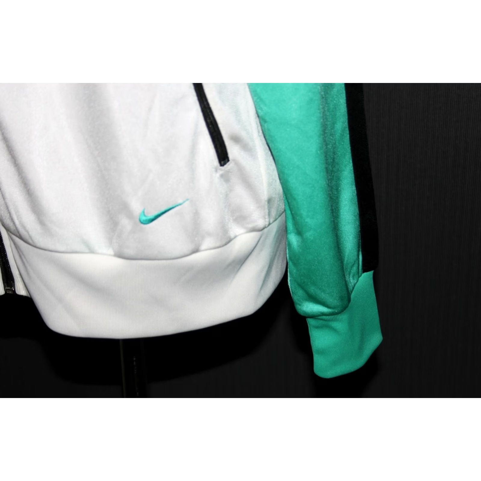 Nike Nike Women's Track Jacket XL White Green Size XL / US 12-14 / IT 48-50 - 2 Thumbnail