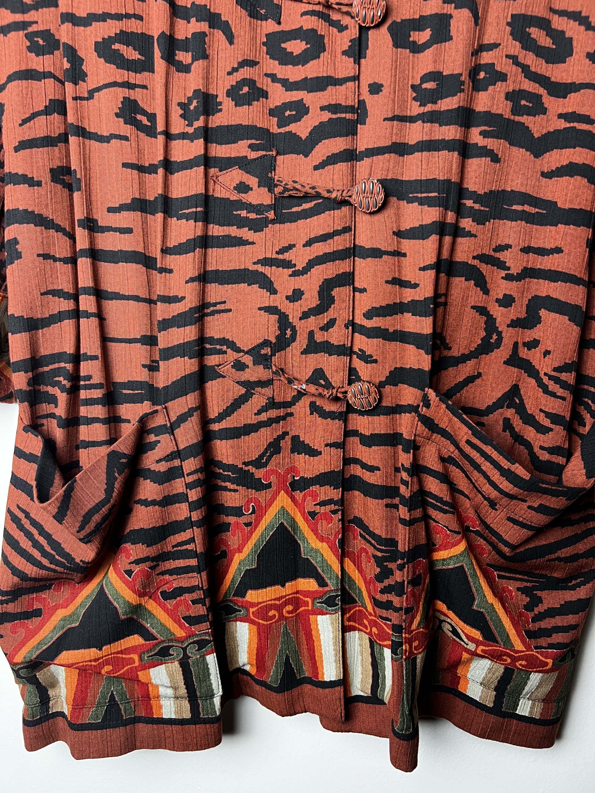 Vintage Vintage 1980's Carole Little Animal Print Blazer Jacket Size ONE SIZE - 5 Thumbnail