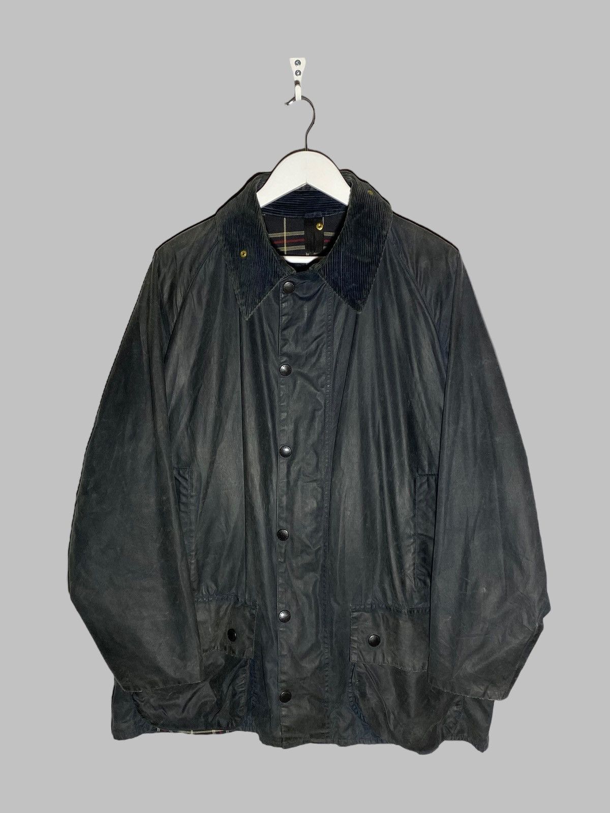 Barbour 🔥 BARBOUR BLACK WAX COAT VINTAGE CORE BRITISH OUTERWEAR Size US XL / EU 56 / 4 - 1 Thumbnail