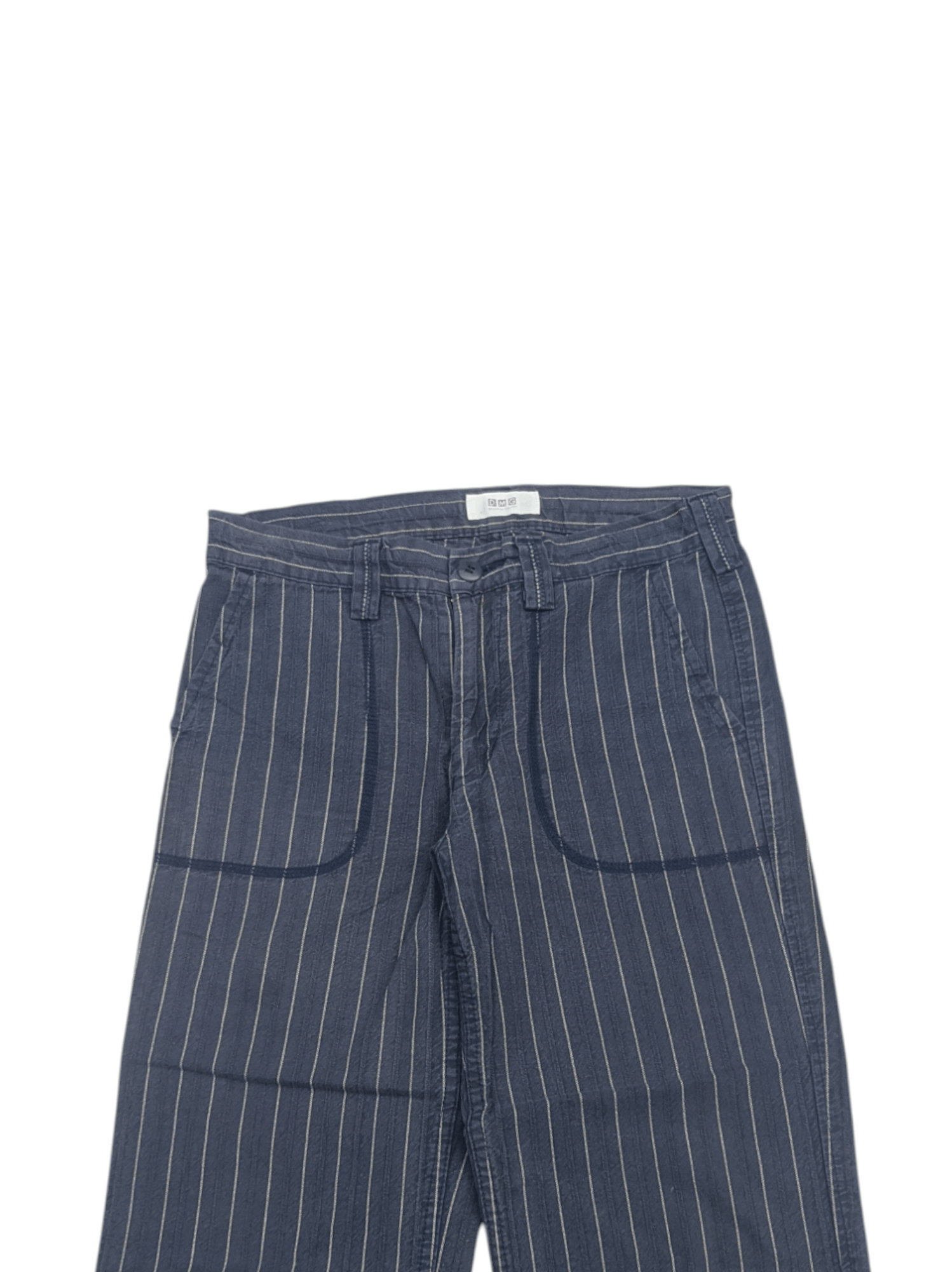 Japanese Brand Domingo Co Ltd Hickory Stripes Fatigue Relaxed Pants Size US 30 / EU 46 - 2 Thumbnail