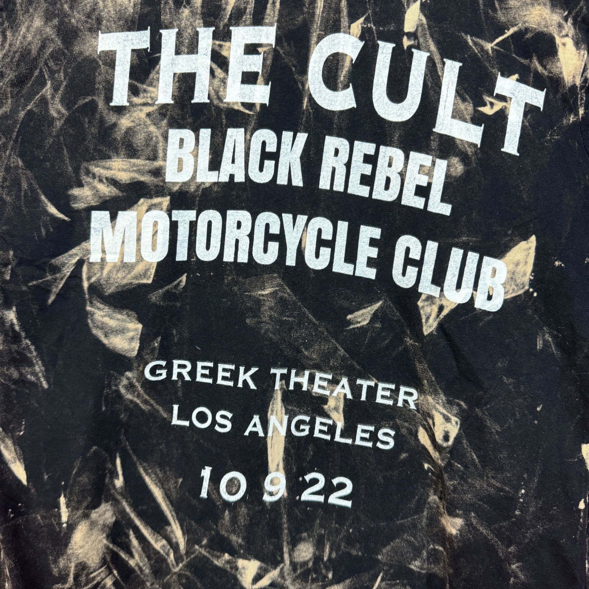 Band Tees The Cult Sonic Temple Goth Show at the Greek Bleach Dye smal Size US S / EU 44-46 / 1 - 5 Thumbnail