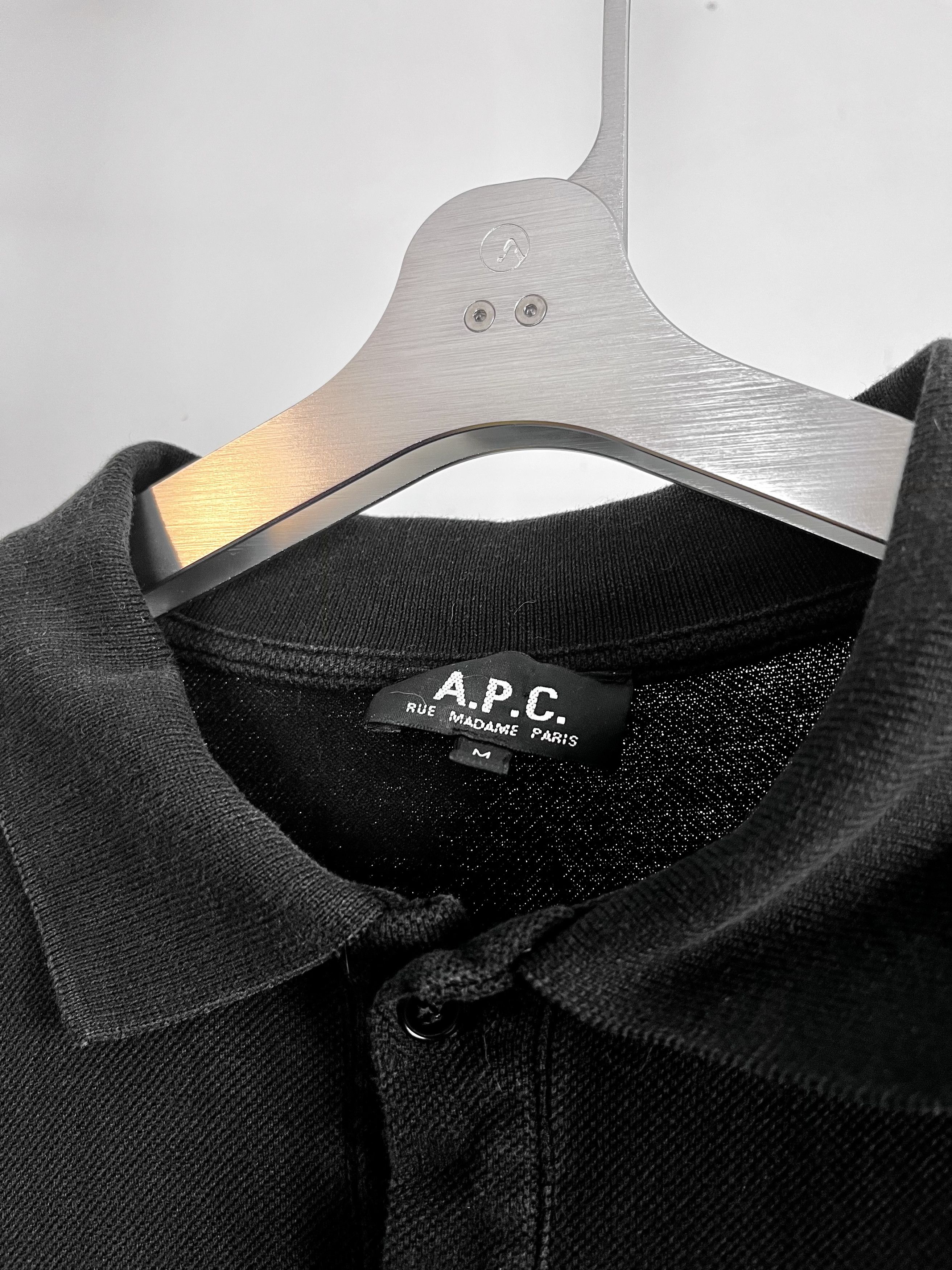 A.P.C. Vintage APC Polo - Black Size US M / EU 48-50 / 2 - 1 Thumbnail