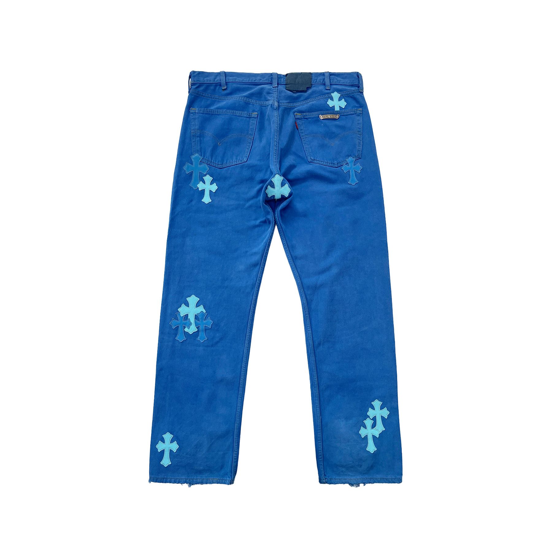 Chrome Hearts Chrome Hearts Levi's London Exclusive Blue Cross Patch Jeans Size 36" / US 14 / IT 50 - 2 Thumbnail