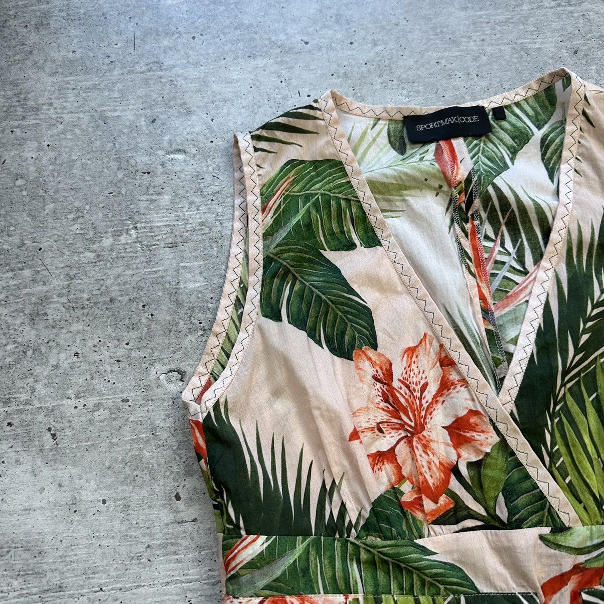 Sportmax Sportmax Code Pink Leaf And Floral Print Top Size M / US 6-8 / IT 42-44 - 2 Thumbnail