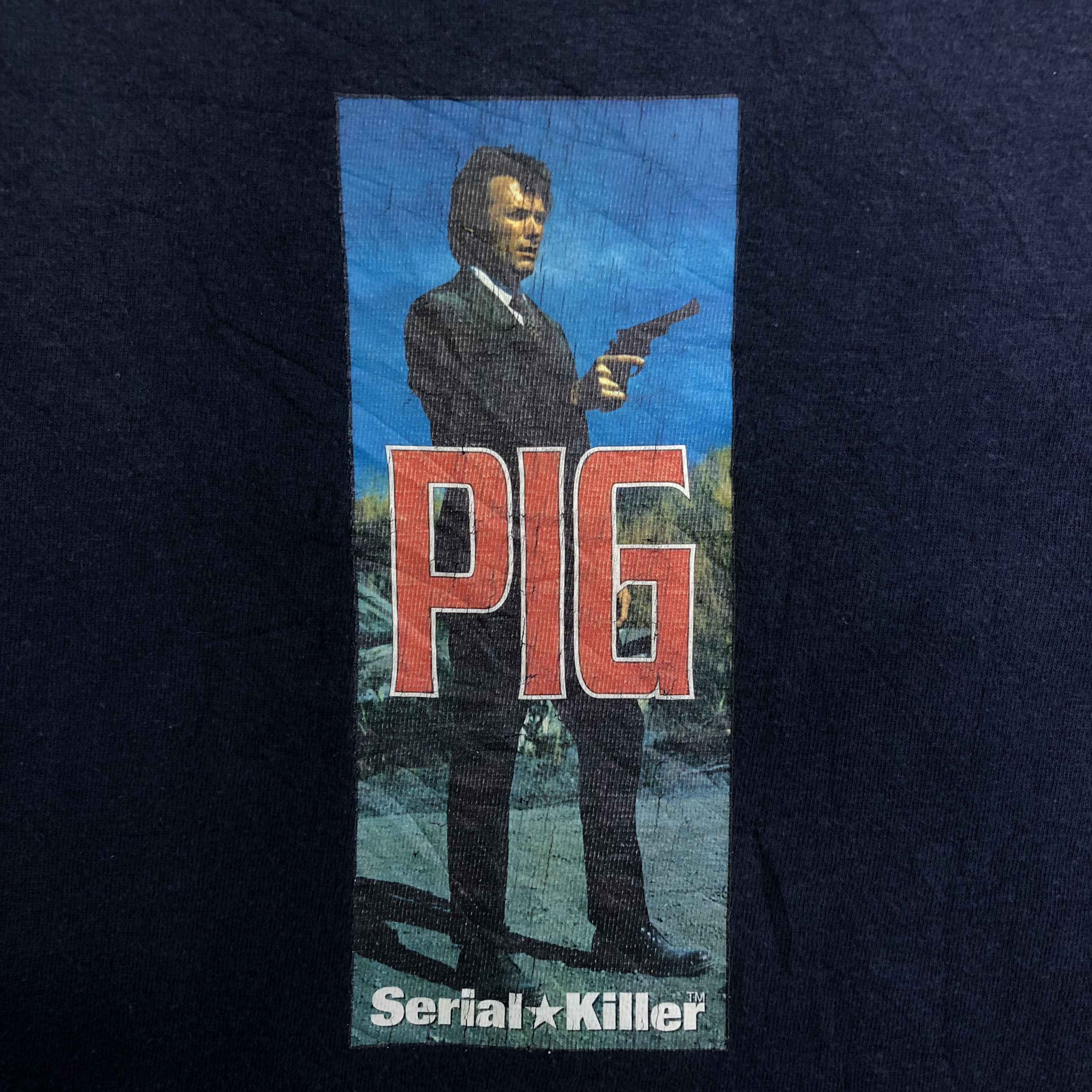 Vintage SERIAL KILLER PIG VINTAGE MOVIE TSHIRT Size US M / EU 48-50 / 2 - 3 Thumbnail