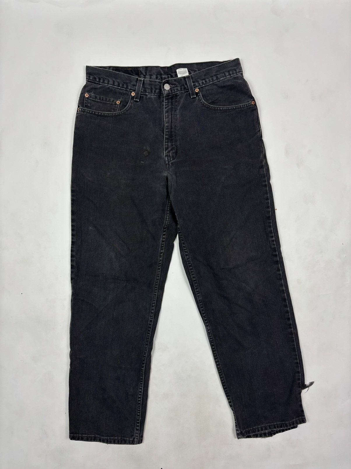 Levi's 1999 Levi’s Black Distressed Faded Jeans Size US 34 / EU 50 - 1 Thumbnail
