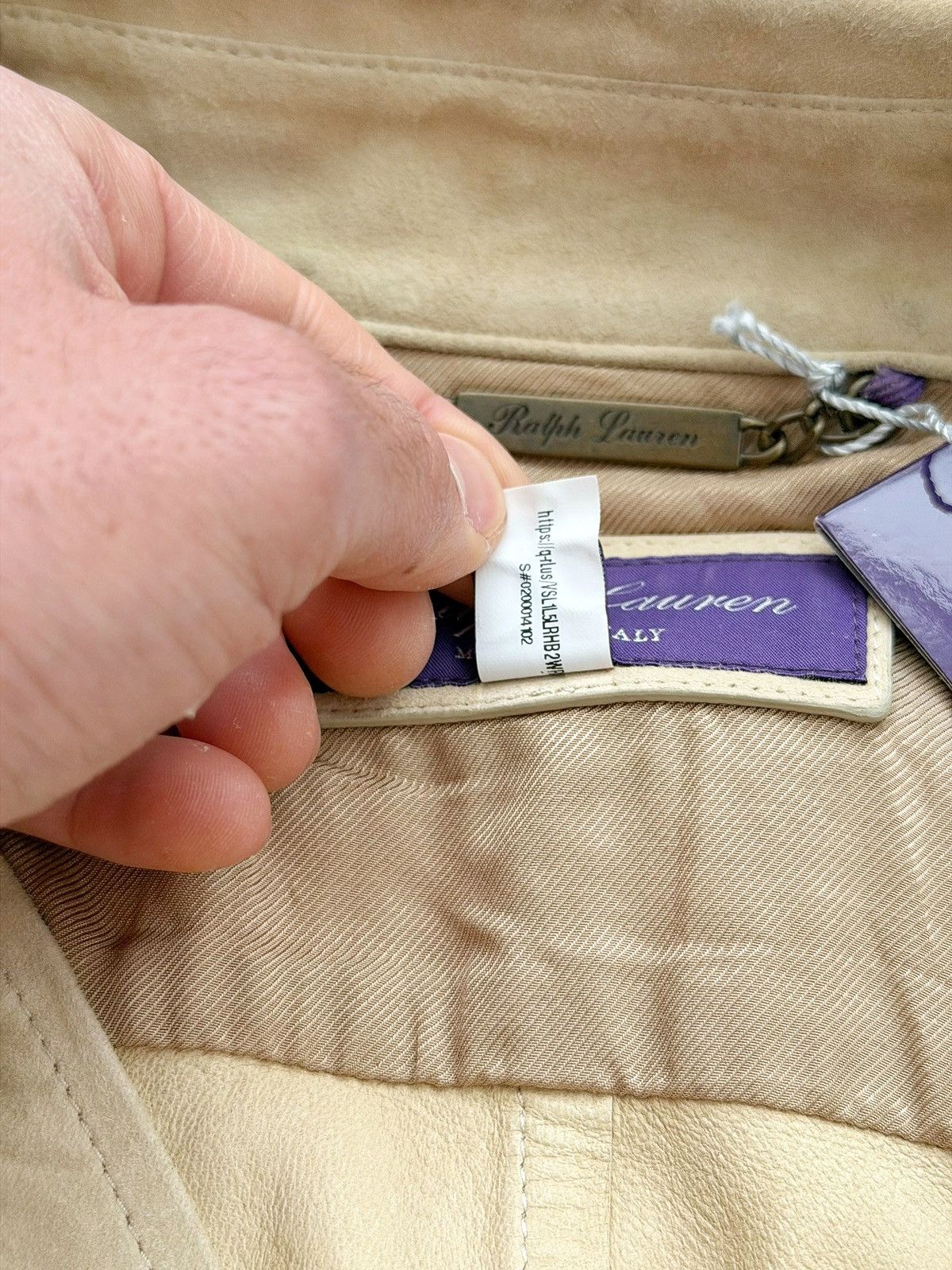 Ralph Lauren Purple Label $2,495 Overshirt Leather Suede Size US M / EU 48-50 / 2 - 7 Thumbnail