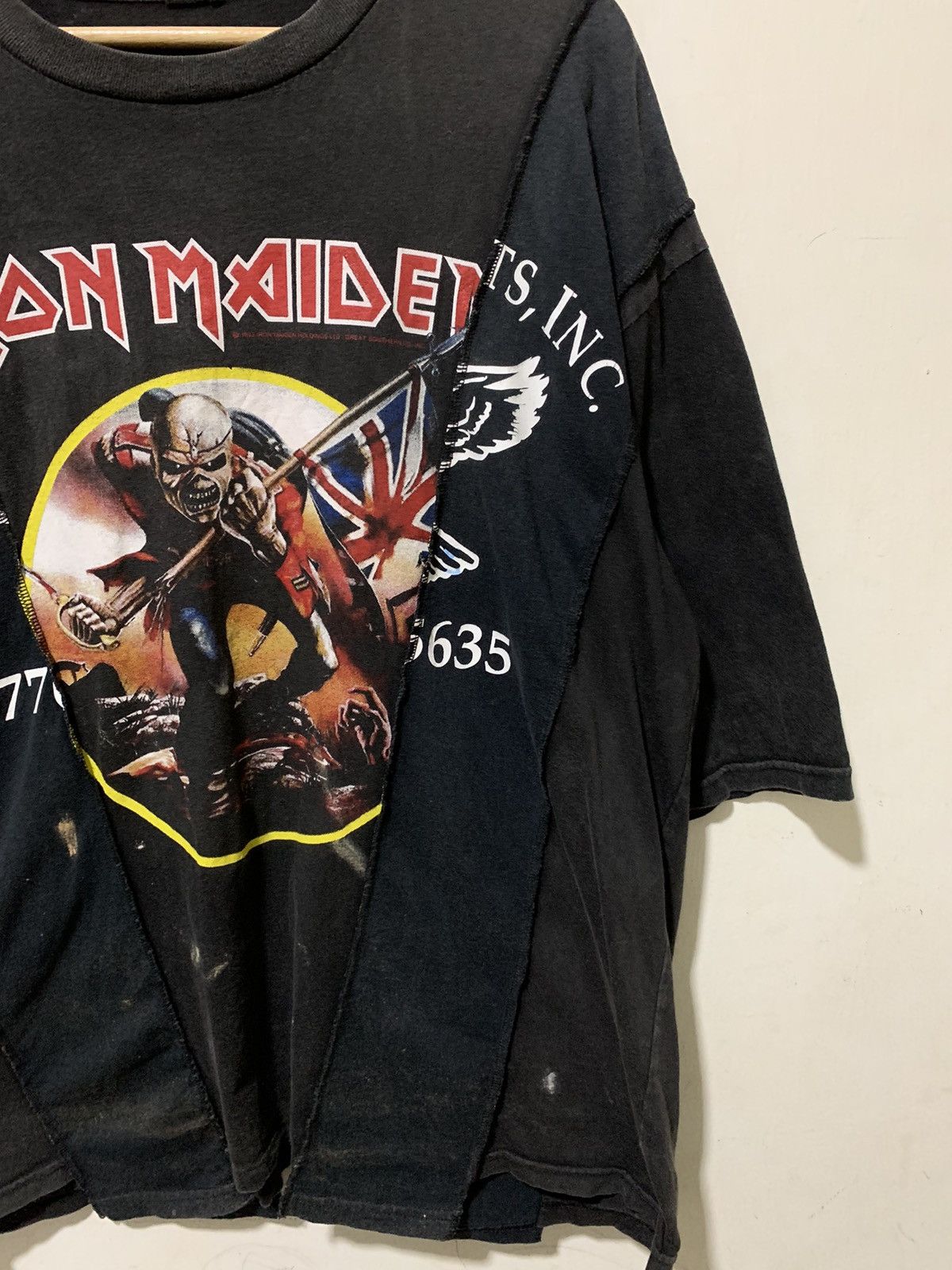 Band Tees Iron Maiden Custom Shirt Big Size Size US XXL / EU 58 / 5 - 2 Thumbnail