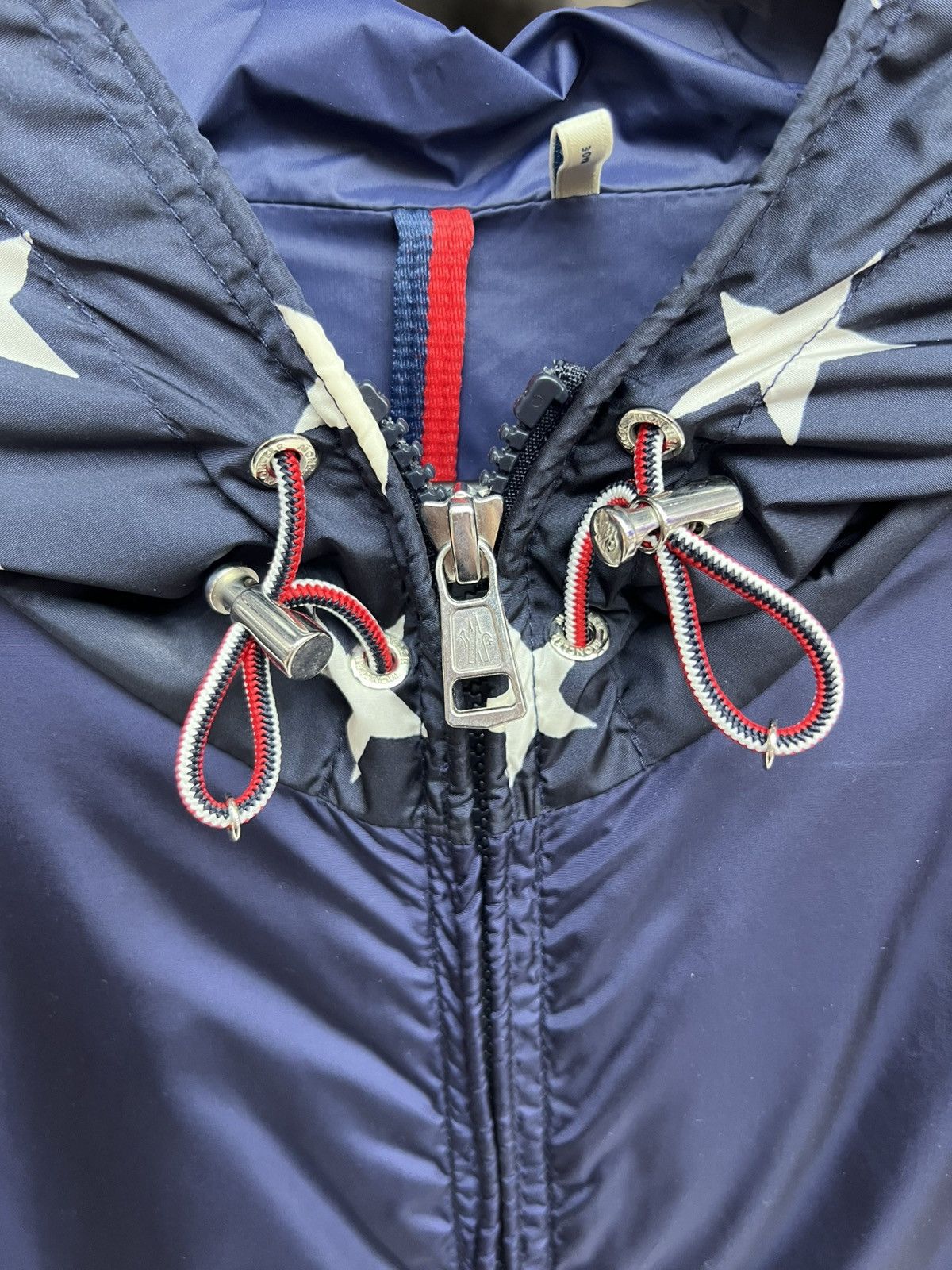 Moncler Moncler Windbreaker Stars Navy Hoodie Size US XXL / EU 58 / 5 - 6 Thumbnail