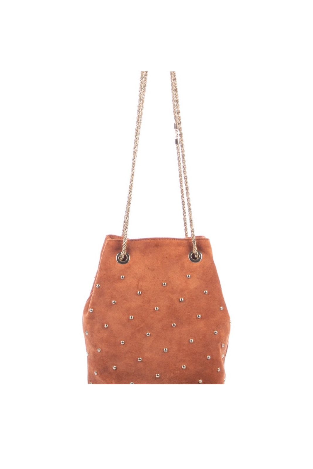 Sezane Hope Bag in Blush Suede