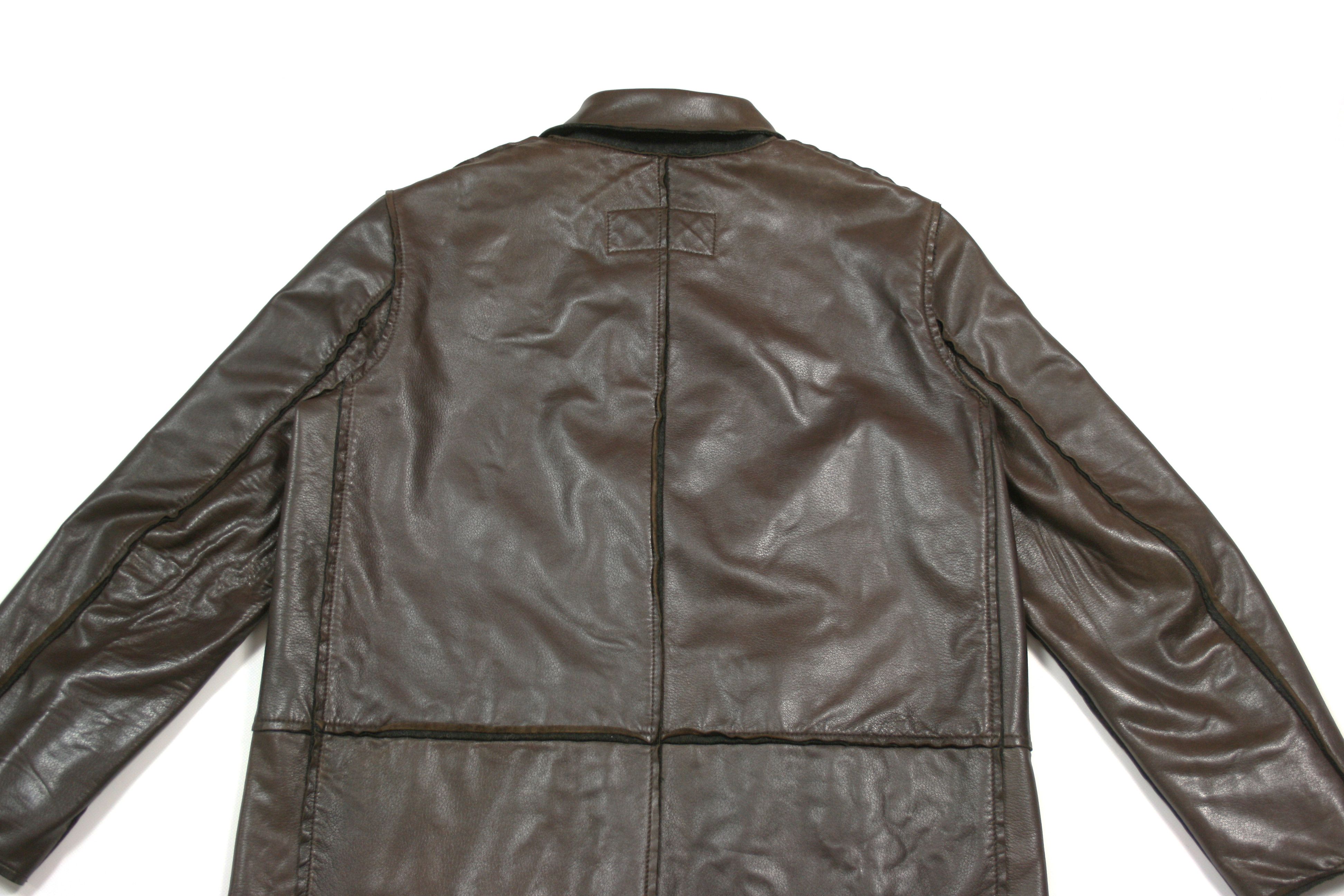 Dolce & Gabbana A/W94 "Gangster" Leather Long Overcoat Vintage Size US M / EU 48-50 / 2 - 5 Thumbnail