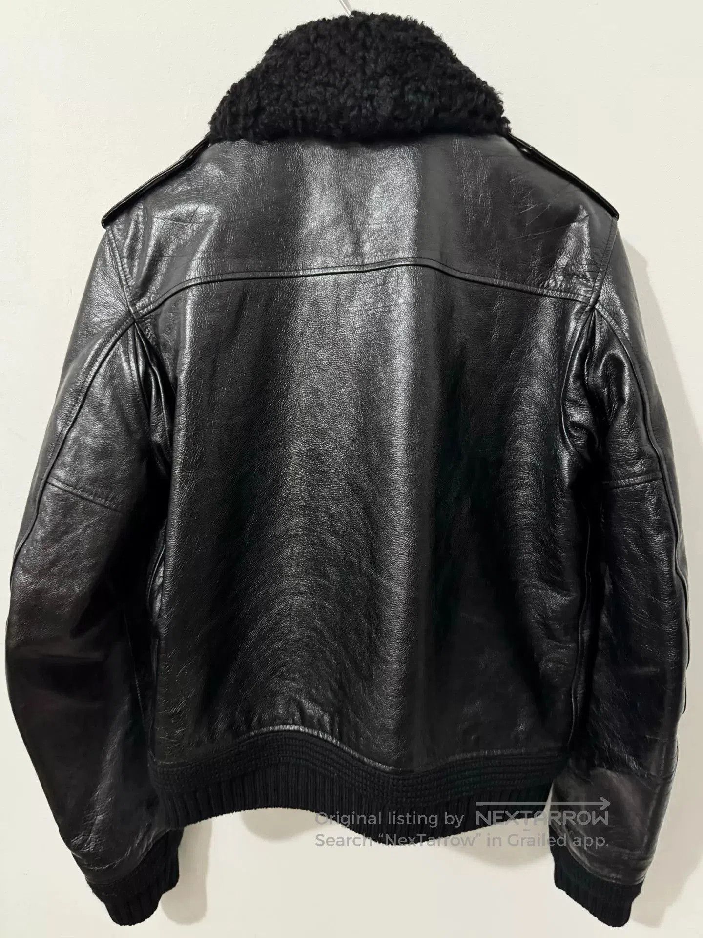 Saint Laurent Paris Saint Laurent Black Pilot Leather Jacket. Size US S / EU 44-46 / 1 - 2 Thumbnail