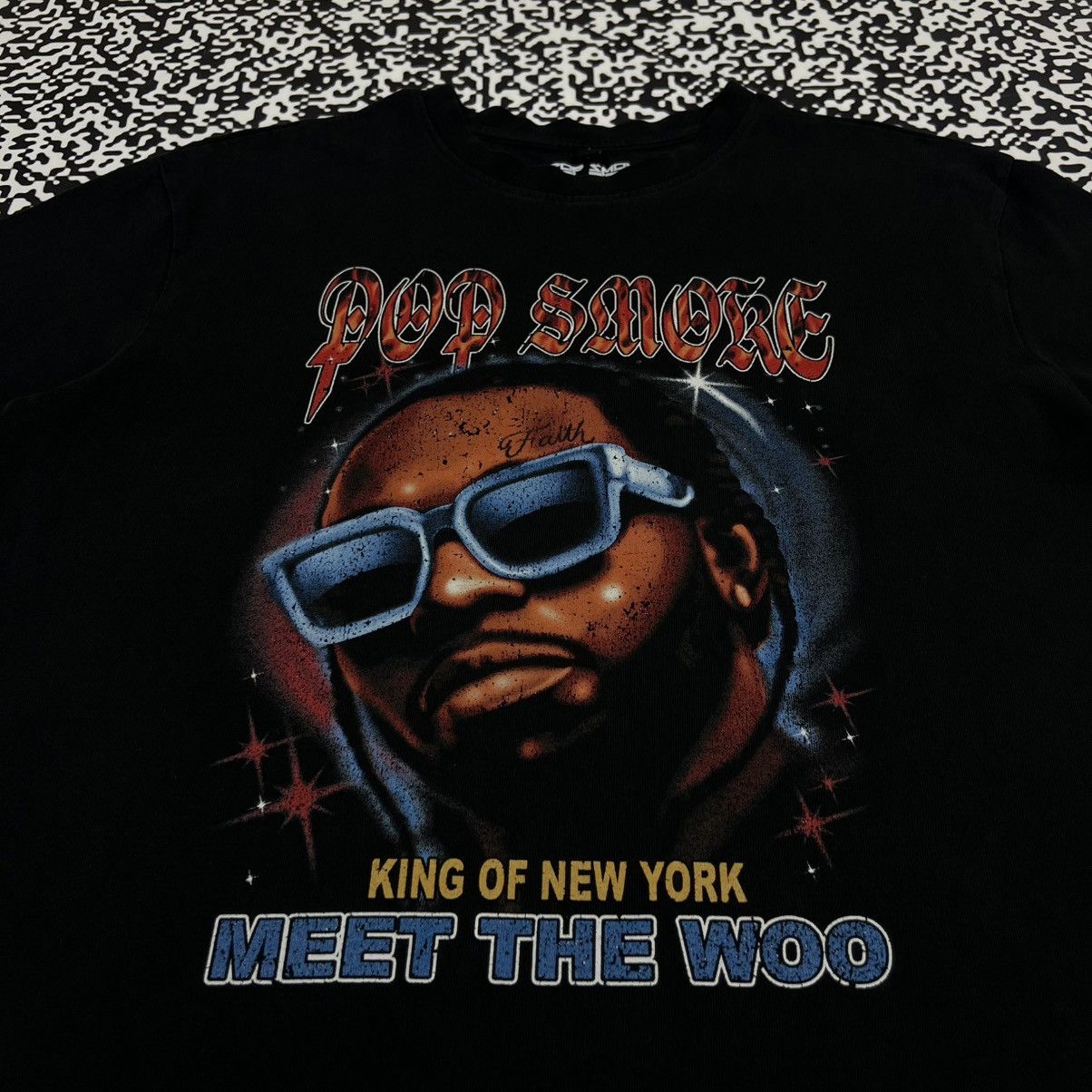 Rap Tees Pop Smoke Meet The Woo Rap Band Style King New York T-shirt Size US M / EU 48-50 / 2 - 5 Thumbnail