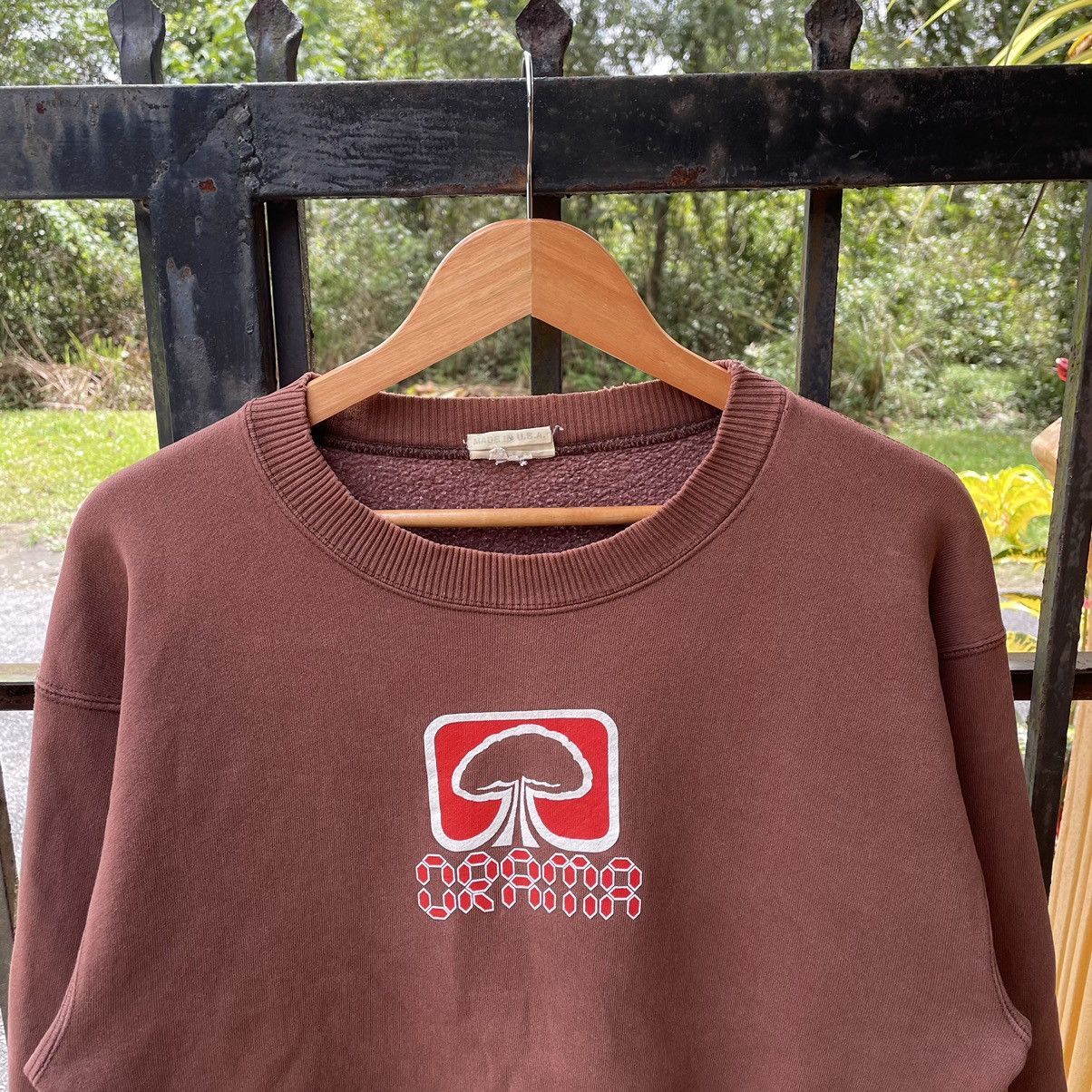 Vintage 🔥Vintage 90s Drama Big Logo USA Made Distress Sweatshirts Size US M / EU 48-50 / 2 - 4 Thumbnail