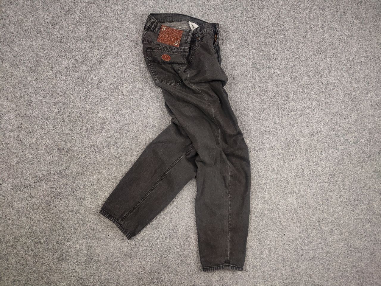 Valentino Vintage 80's Valentino Authentic Mom Dark Gray denim Jeans Size 29" - 2 Thumbnail