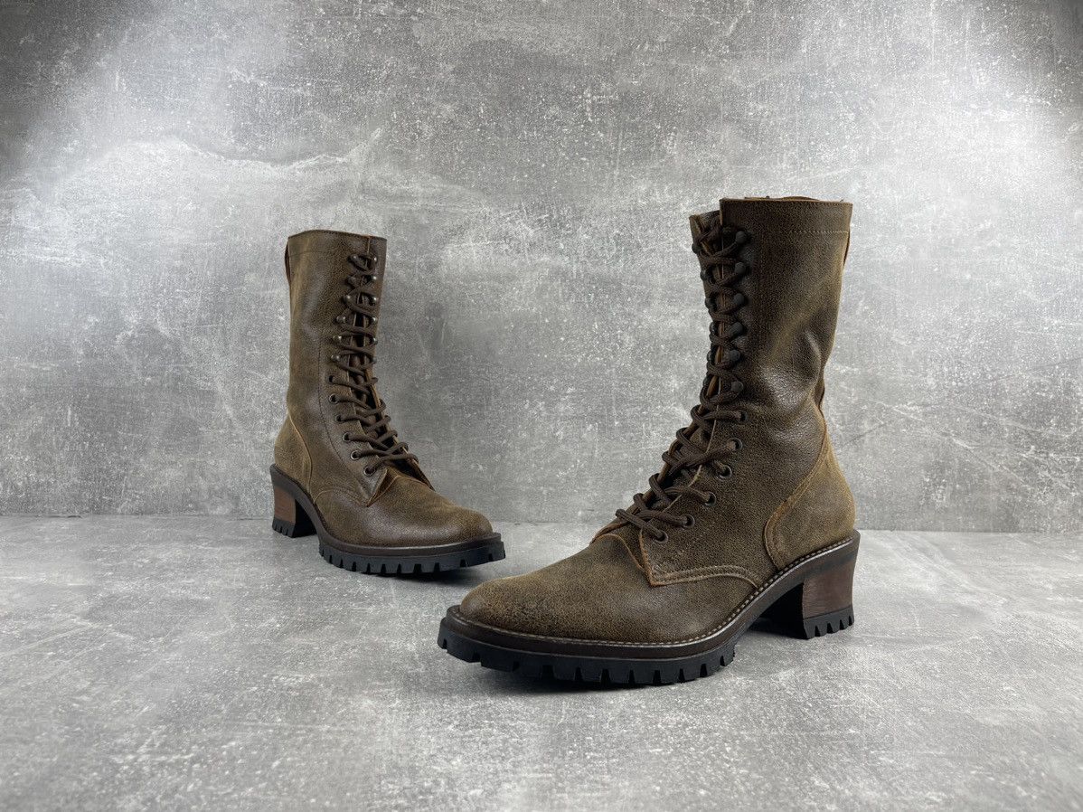 Vintage Vintage Italian Avant Garde Western Leather Brown Boots Size US 8 / IT 38 - 5 Thumbnail
