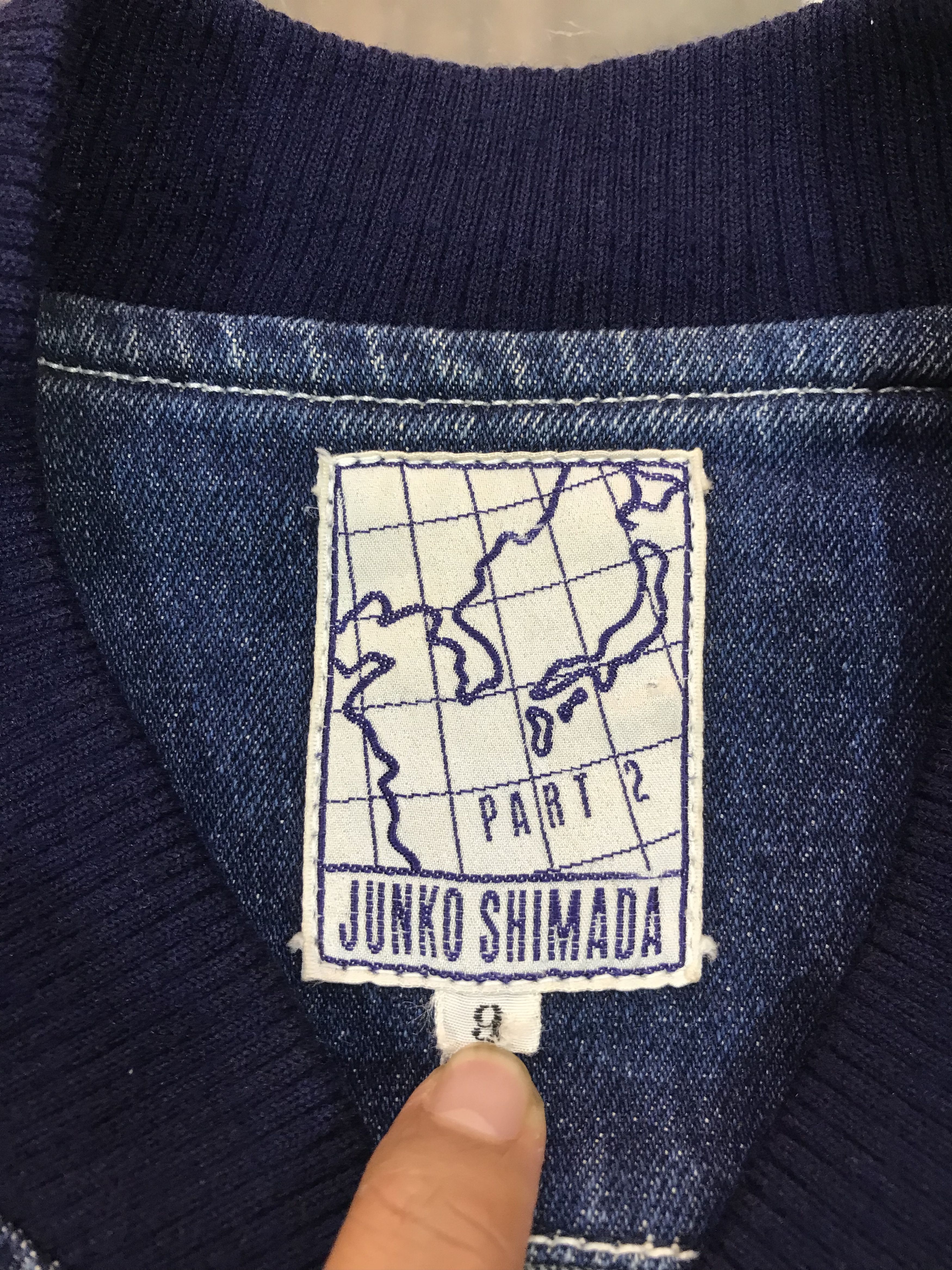 Junko Shimada Junko Shimada Part 2 Denim Bomber Jacket Size US L / EU 52-54 / 3 - 6 Thumbnail