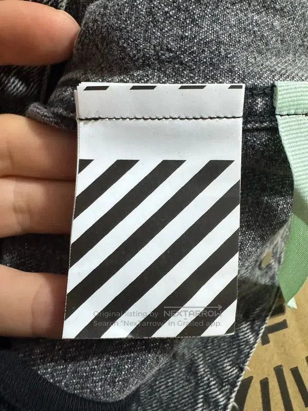 Off-White Off-White Men's Black Gray Embroidered Jacket . Size US L / EU 52-54 / 3 - 5 Thumbnail