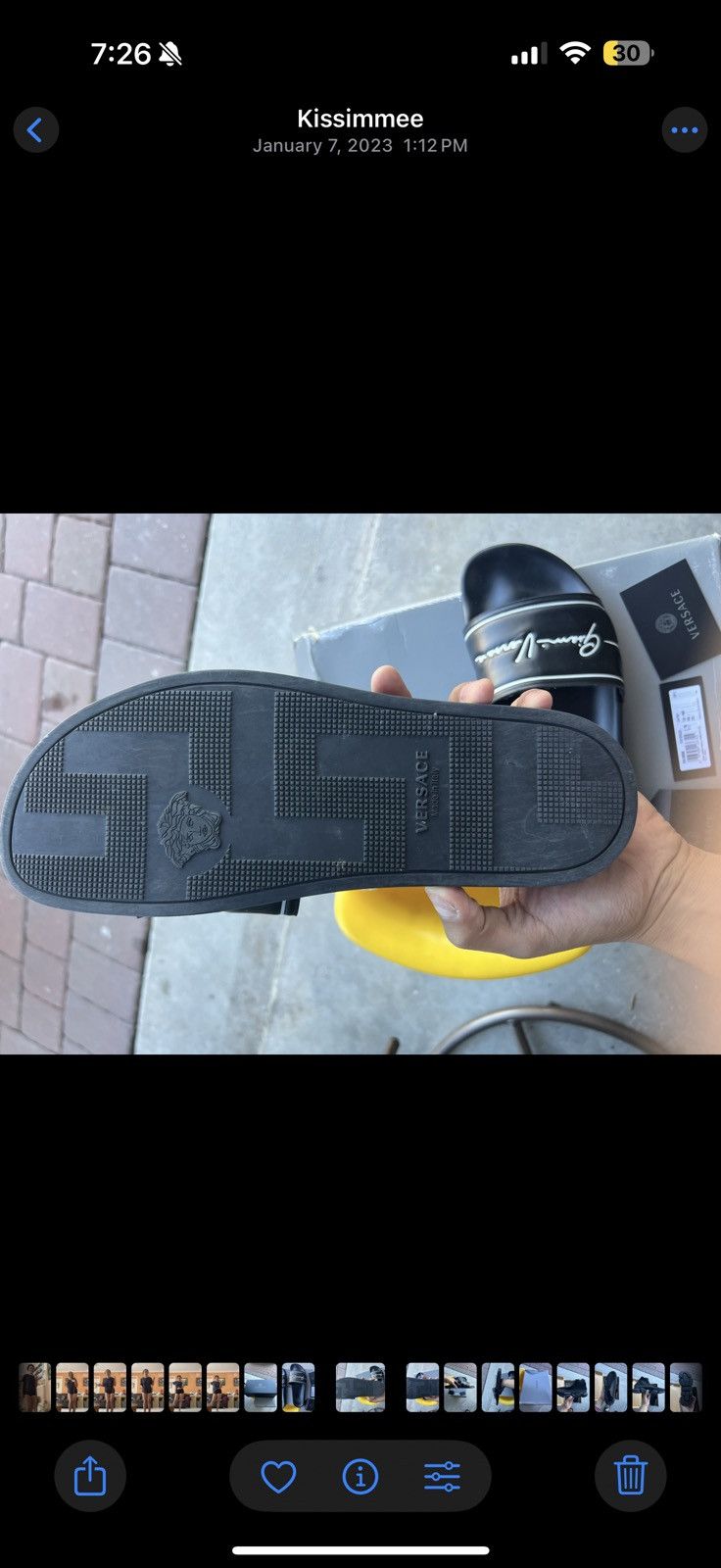 Versace Versace black sandals Size US 11.5 / EU 44-45 - 6 Thumbnail