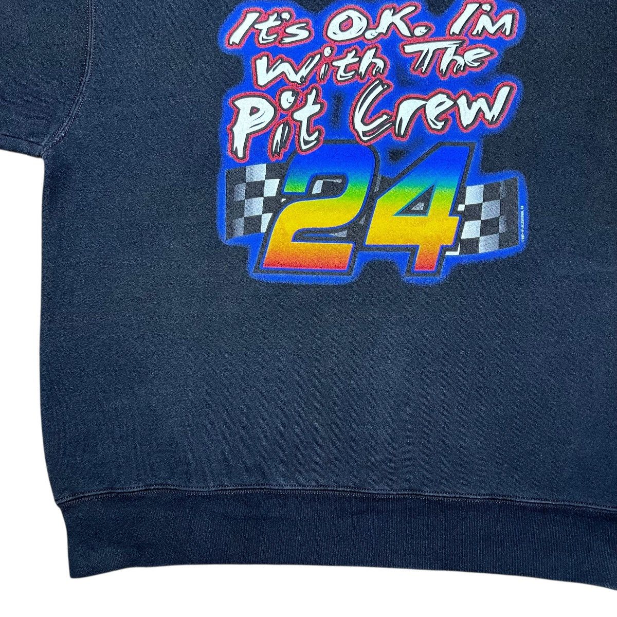 NASCAR 90s NASCAR Jeff Gordon I’m With The Pit Crew Sweatshirt Size US XL / EU 56 / 4 - 8 Thumbnail