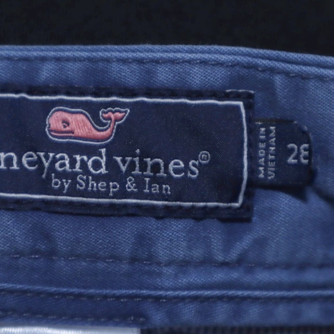 Vineyard Vines Vineyard Vines Fish Bone Embroidered Cotton Khaki Chino Shorts Blue Men's 28 Size US 28 / EU 44 - 5 Thumbnail