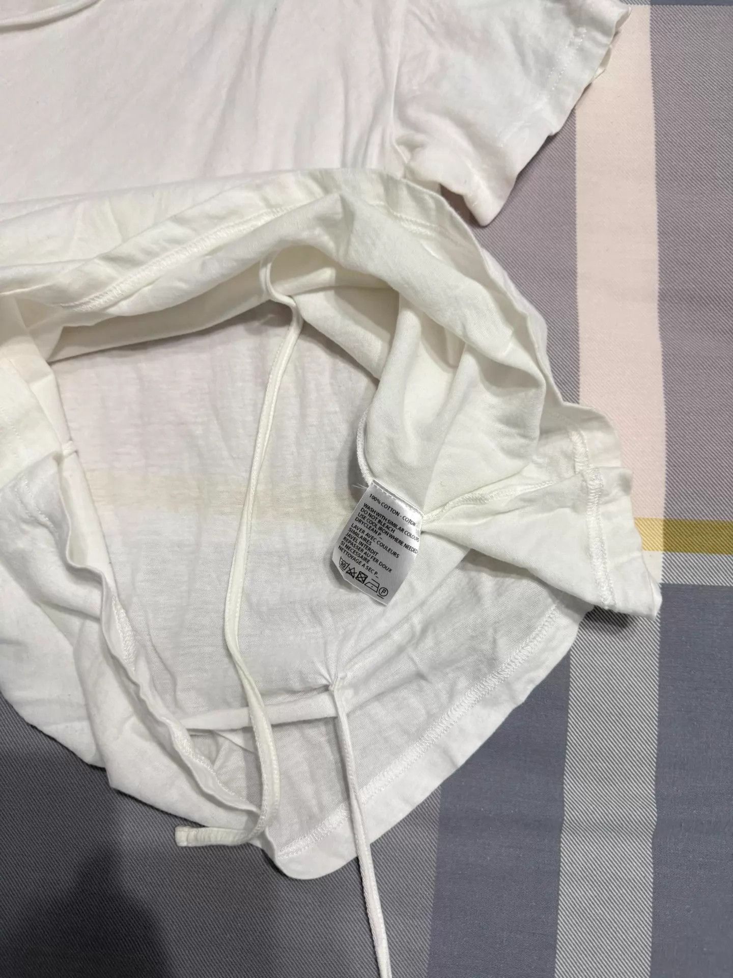 Ann Demeulemeester Ann Demeulemeester Short Sleeve Off-Shoulder Tee 9/10 Size XS / US 0-2 / IT 36-38 - 3 Thumbnail