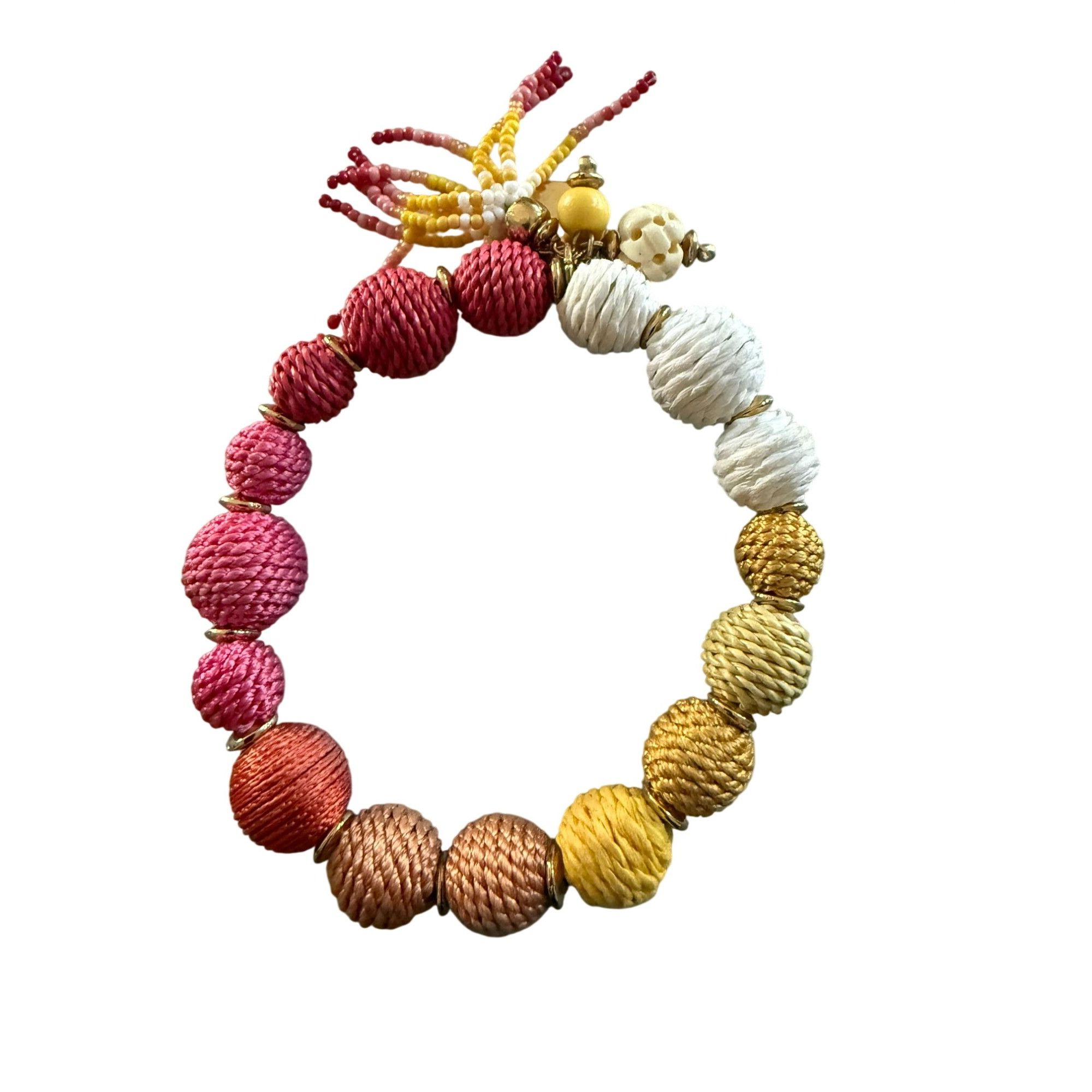 Other Chicos Multi-Color (Pink Orange Yellow White) Thread Bead Br Size ONE SIZE - 5 Thumbnail