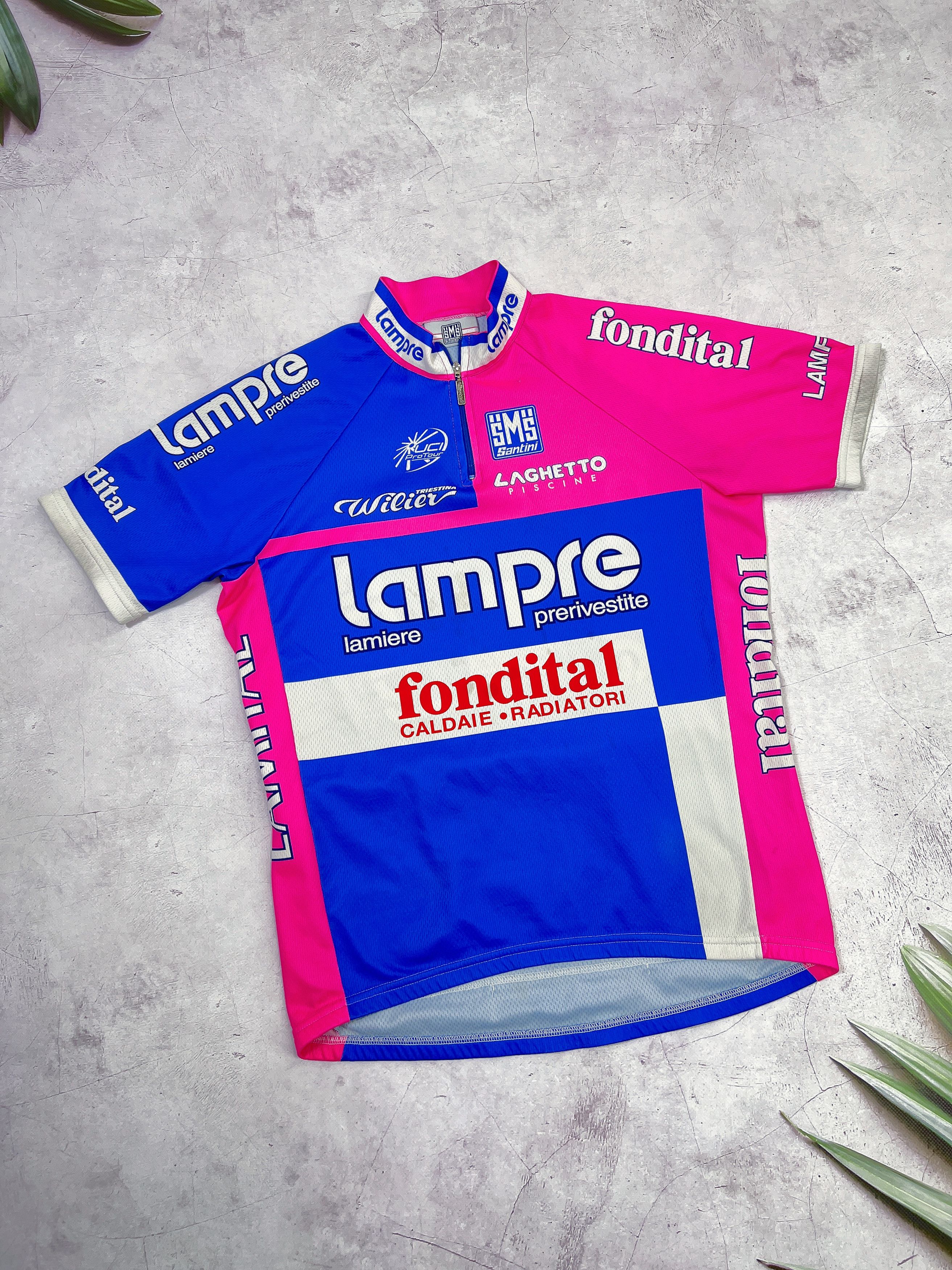 Sports Specialties Santini Lampre Fondital Cycling Jersey Size US M / EU 48-50 / 2 - 4 Thumbnail