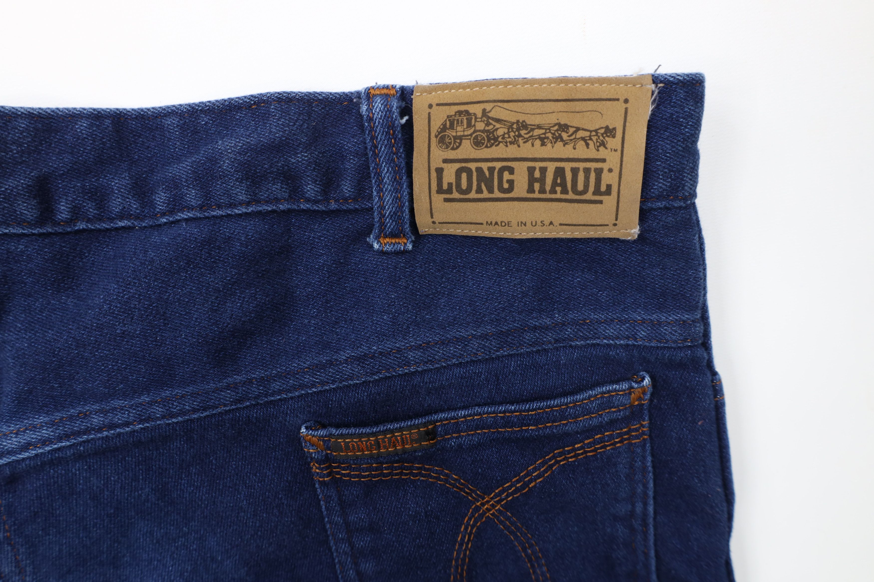 Vintage Vintage 70s Streetwear Wide Leg Denim Jeans Indigo Blue USA Size US 44 / EU 60 - 14 Thumbnail