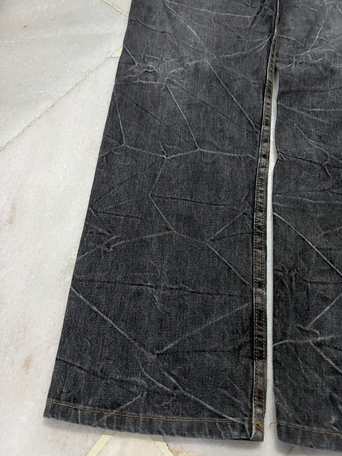 Japanese Brand Japanese Brand Nylaus Double Waist Faded Jean Size US 32 / EU 48 - 12 Thumbnail