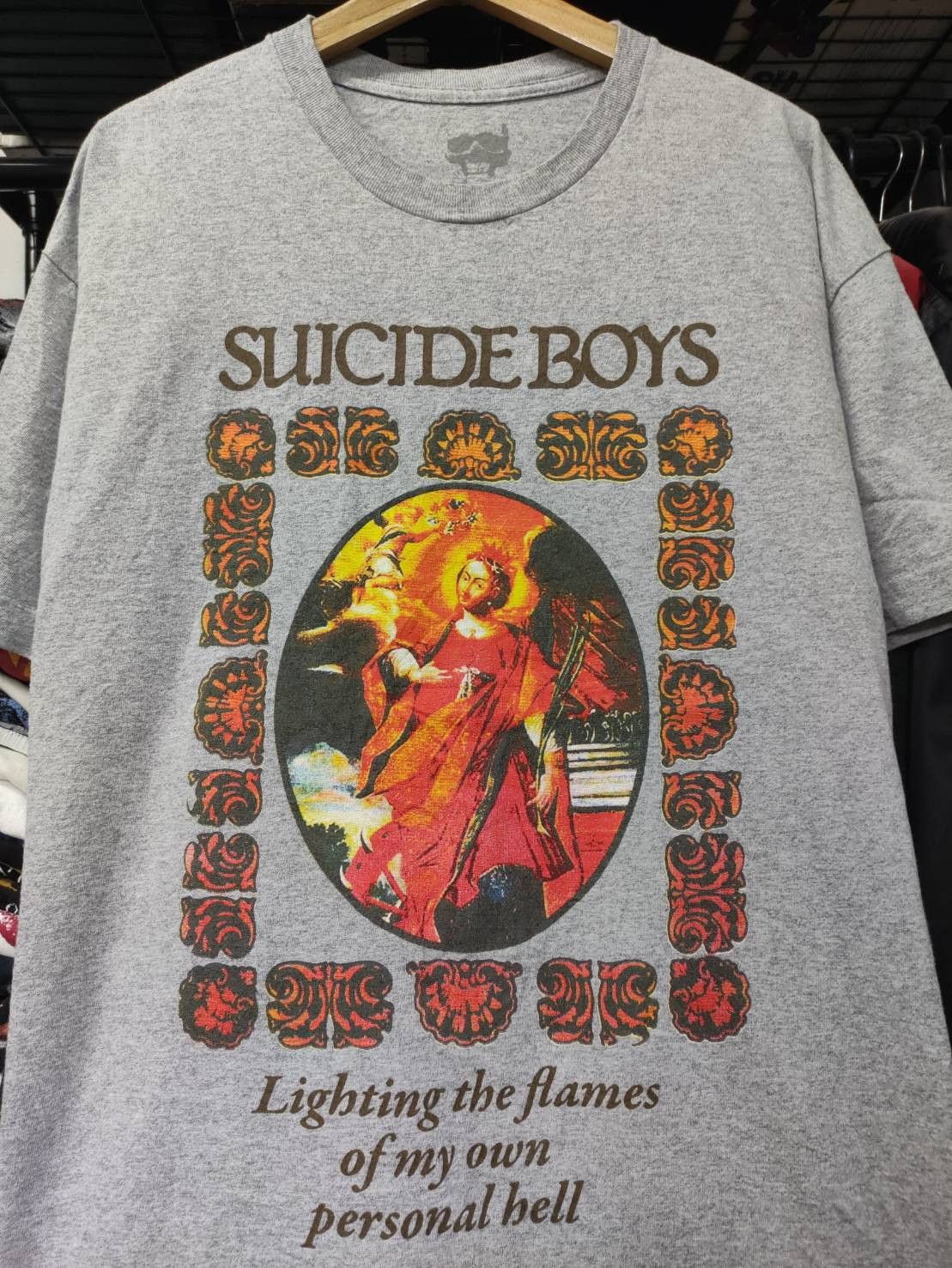 Fuck The Population × G59 Records $uicideboy$ " Lighting the Flame of my Own Personal Hell " Size US XL / EU 56 / 4 - 1 Thumbnail