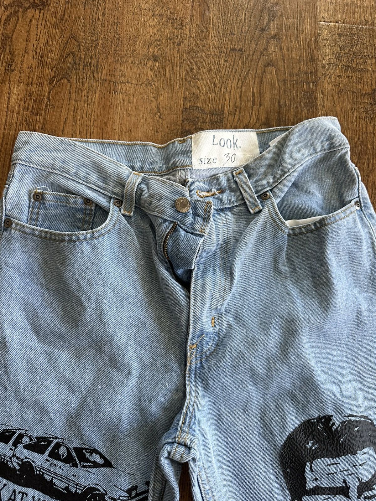 Vintage LOOK AT YOURSELF CUSTOM DENIM Size US 30 / EU 46 - 4 Thumbnail