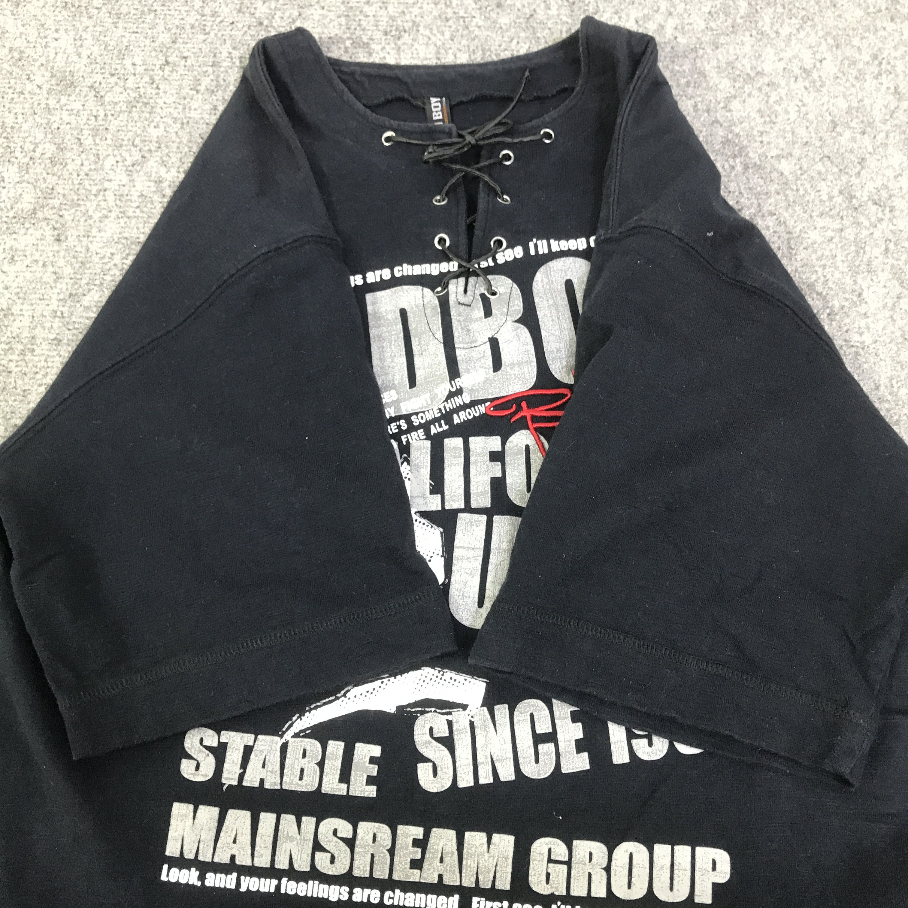 Japanese Brand BadBoy California usa Black Punk t-shirt K93B25 Size US L / EU 52-54 / 3 - 6 Thumbnail