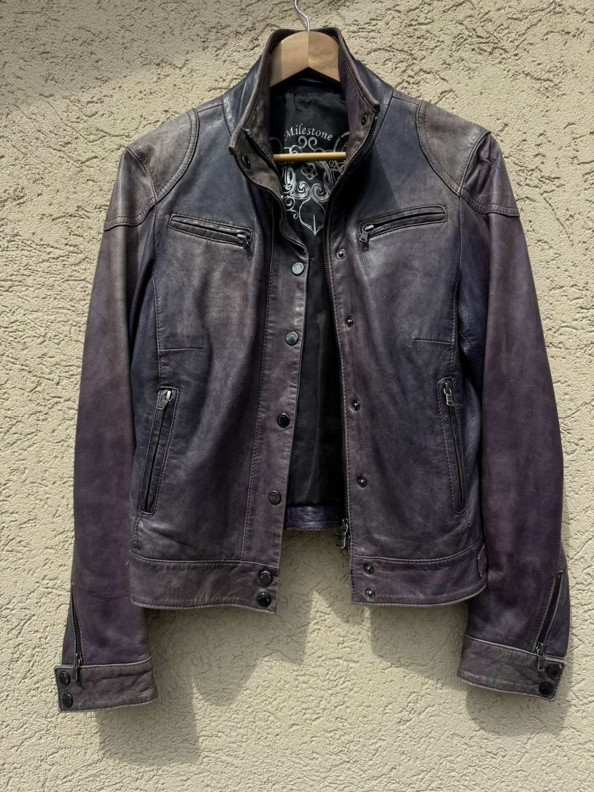 Issey Miyake Vintage 00s Faded Real Soft Leather Jacket Size US M / EU 48-50 / 2 - 1 Thumbnail