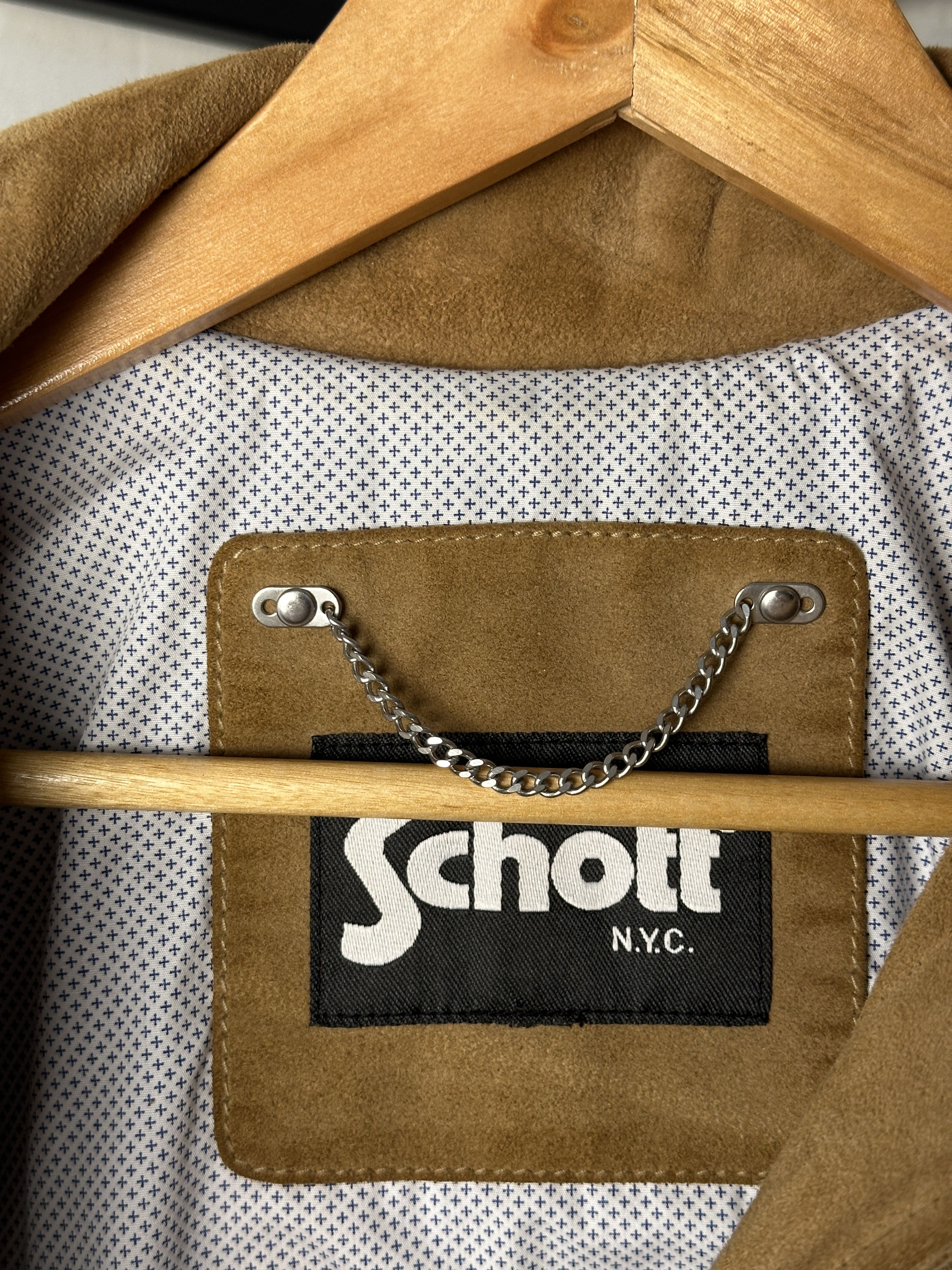 Schott Schott NYC Suede Trucker Jacket Size M / US 6-8 / IT 42-44 - 12 Thumbnail