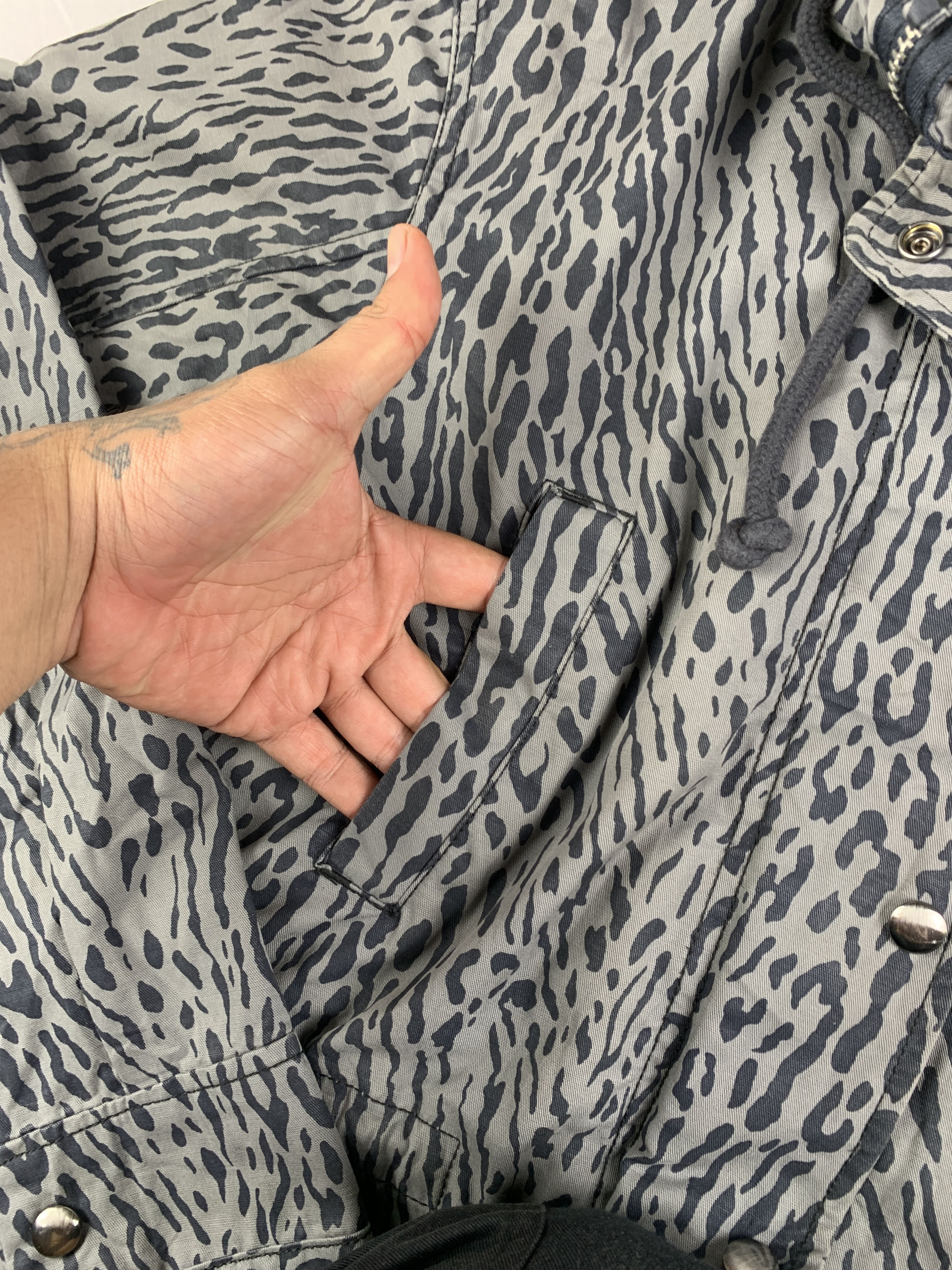 Gap GAP Leopard Camo Fishtail Parka (S) Size US S / EU 44-46 / 1 - 7 Thumbnail