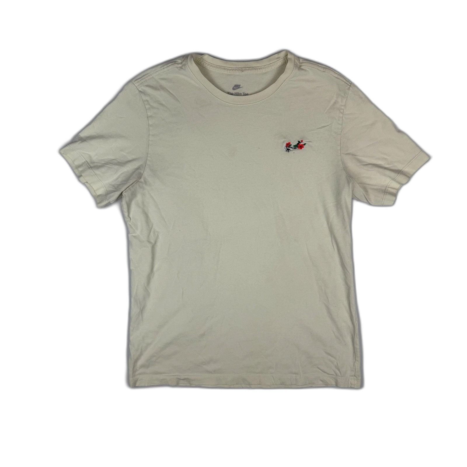 Nike Nike The Nike Tee Beige Floral Swoosh Graphic T-Shirt Mens S Size US L / EU 52-54 / 3 - 1 Thumbnail
