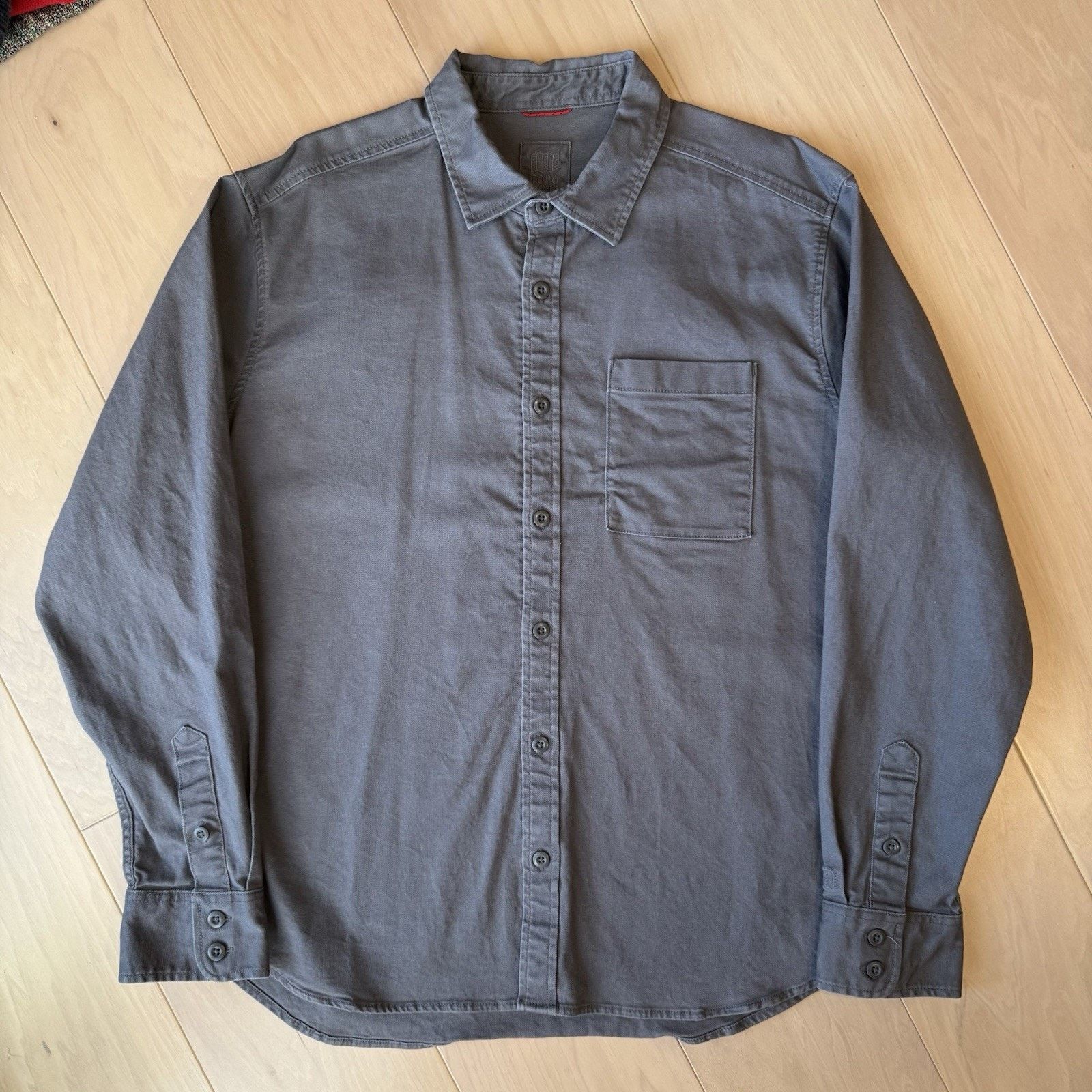 Topo Designs Topo Designs Shirt Gray Heavy Cotton Button Up Long Sleeve Size US XL / EU 56 / 4 - 2 Thumbnail