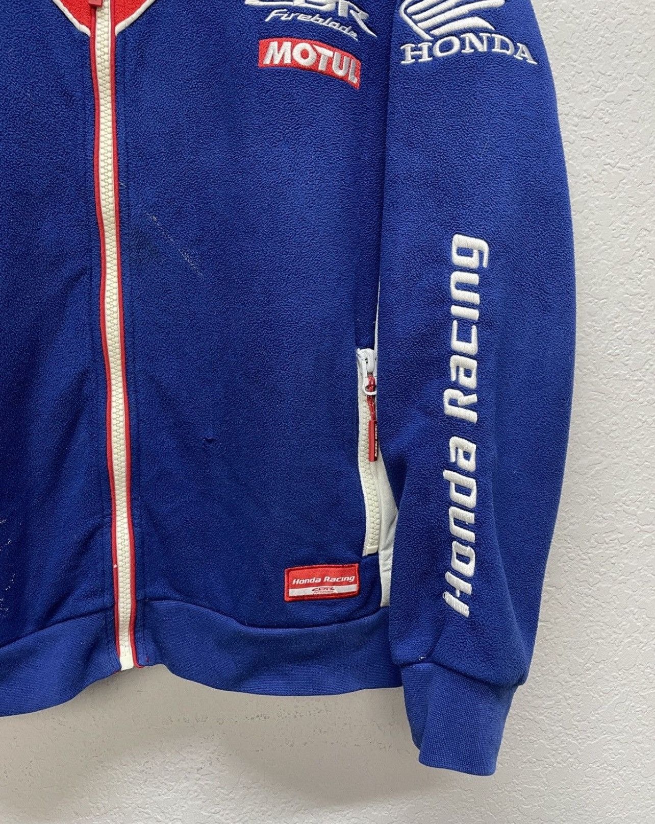 Honda Vintage Y2K Honda Official Racing Teddy Fleece Jacket Size US L / EU 52-54 / 3 - 5 Thumbnail