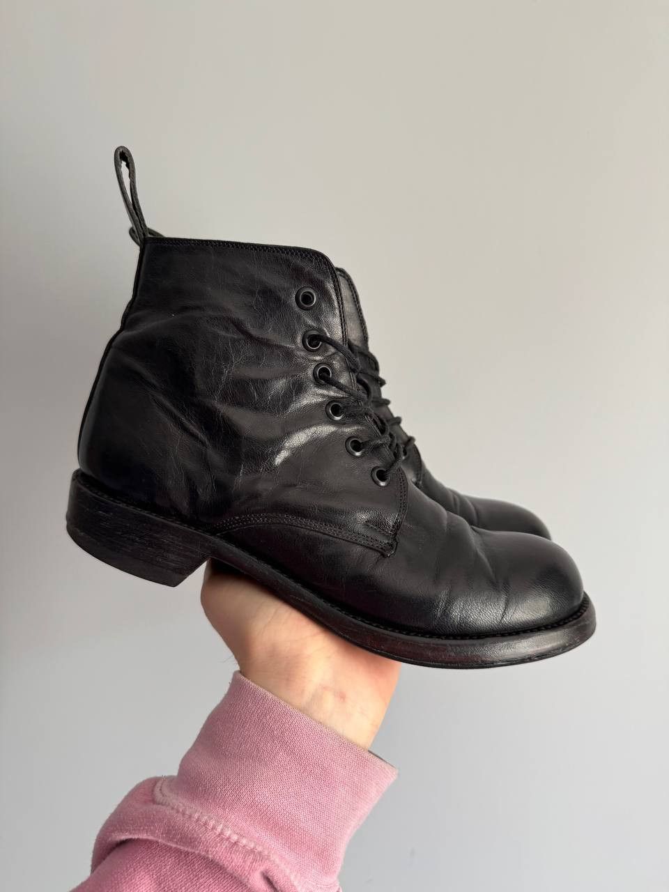 Old Gringo Old Gringo Black Leather Ankle Boots Western Chunky Shoes Size US 6.5 / IT 36.5 - 1 Thumbnail